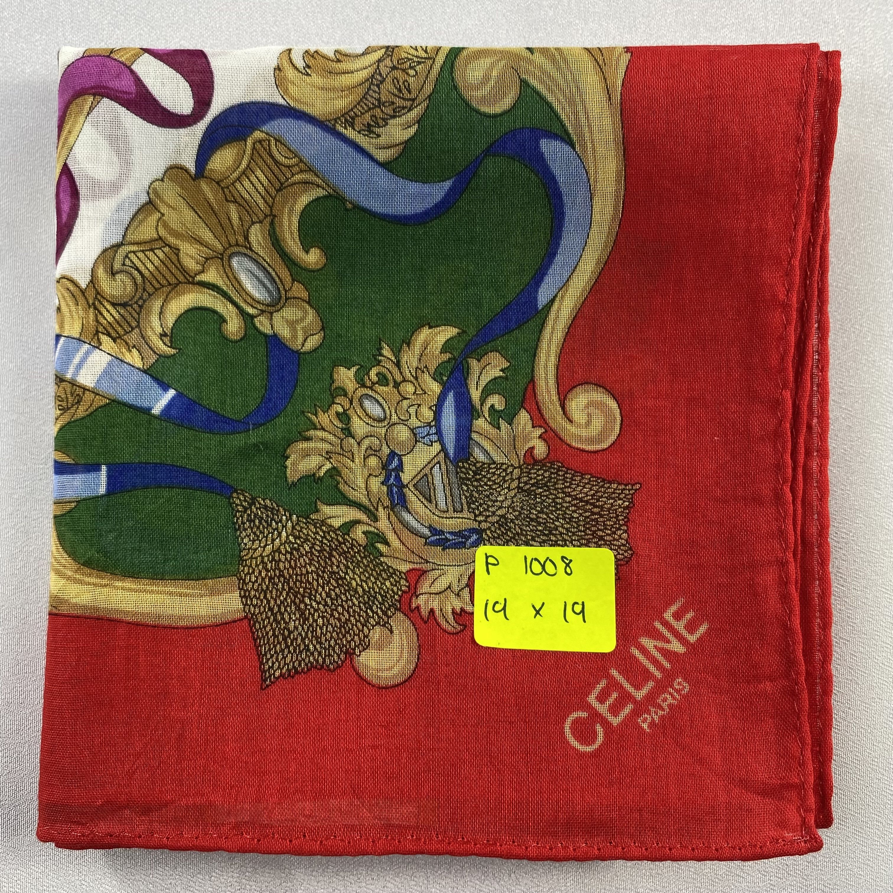 Celine × Vintage Celine Handkerchief / Neckerchief / Bandana-P1008 Size ONE SIZE - 5 Thumbnail