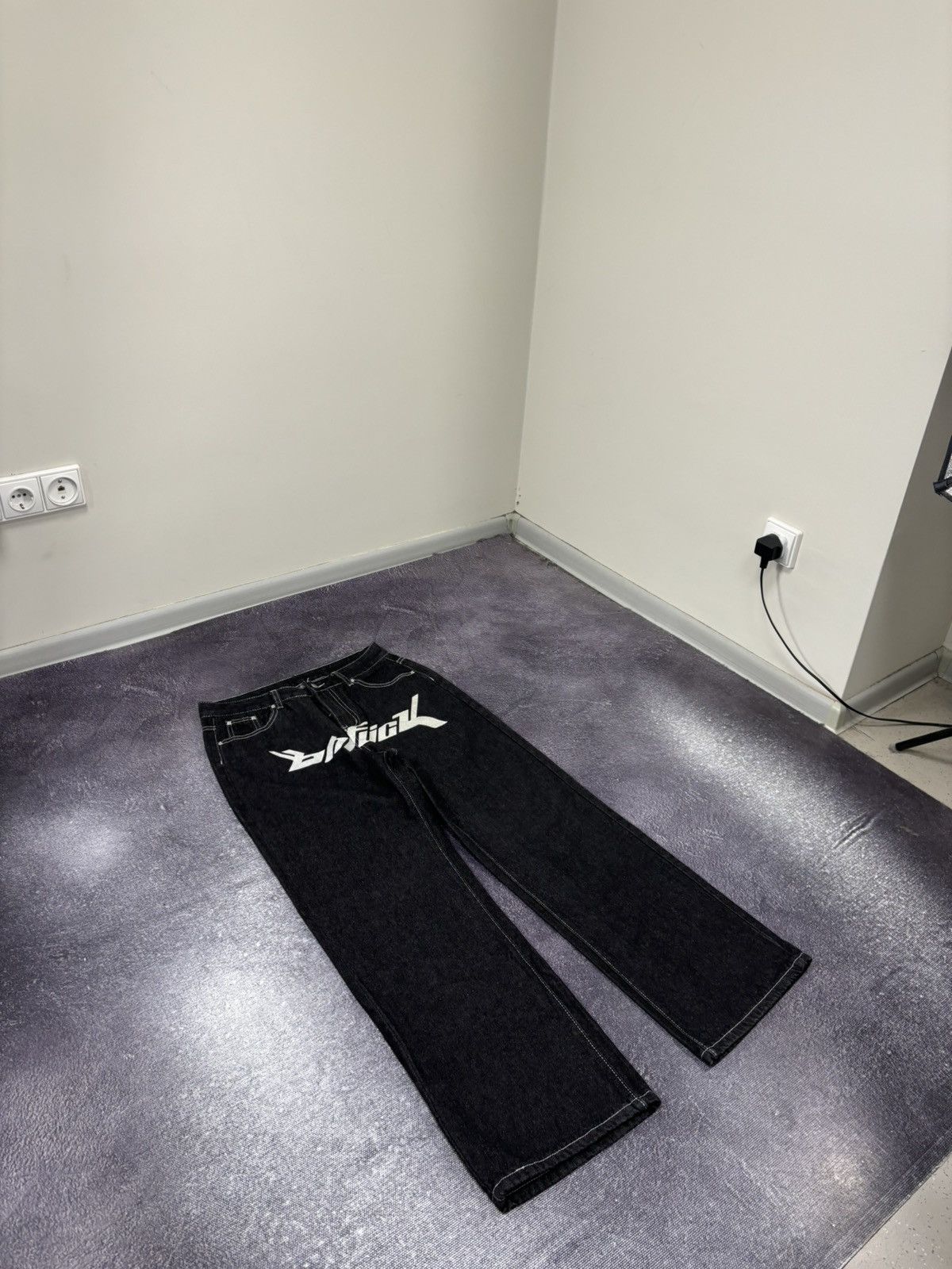 Vintage Vintage Skategang Fuck Hip Hop Y2K Black Rap Baggy Jeans Size US 30 / EU 46 - 3 Thumbnail