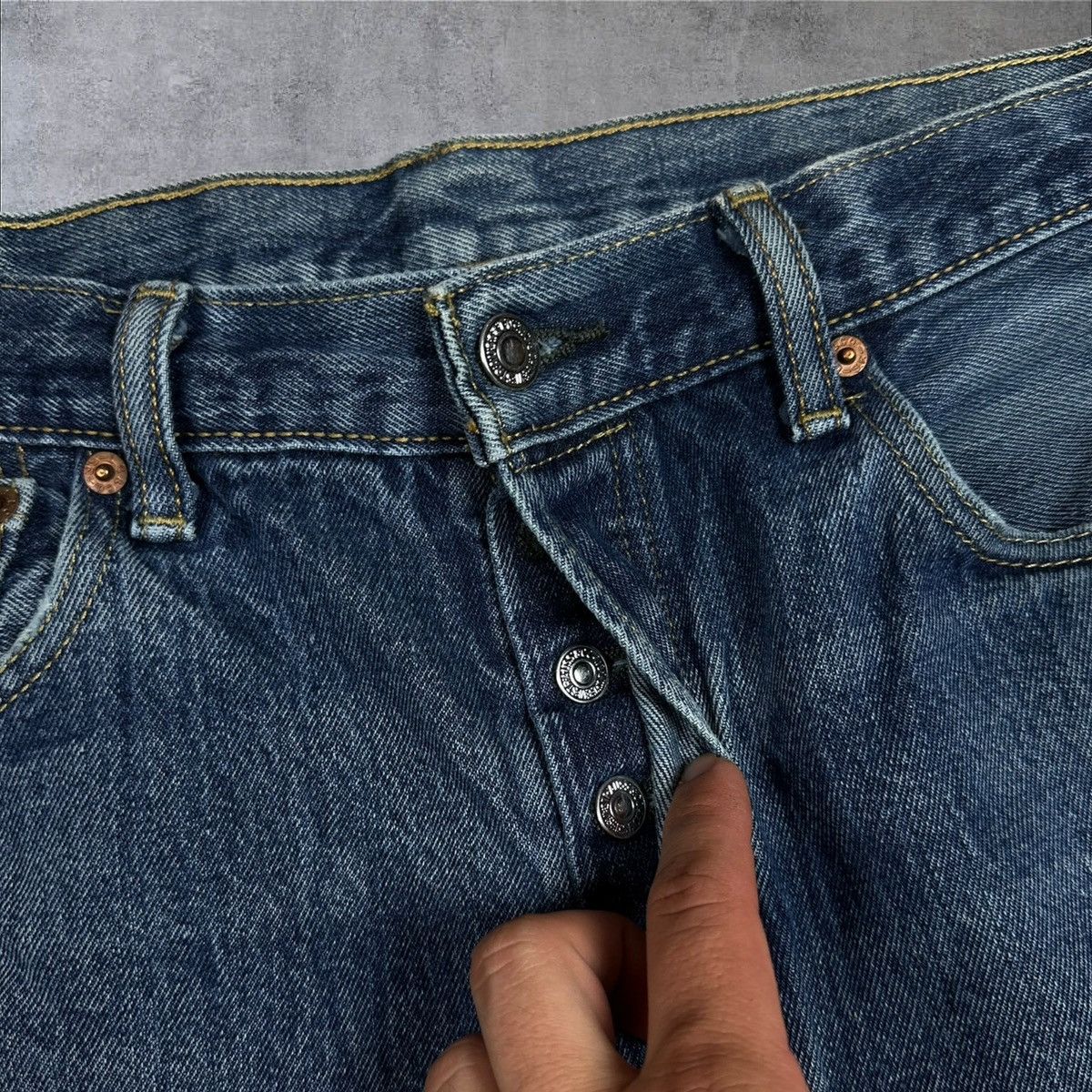 Levi's × Vintage Vintage Levi’s 501 Washed Jeans Denim Pants W34 L32 Size US 34 / EU 50 - 6 Thumbnail