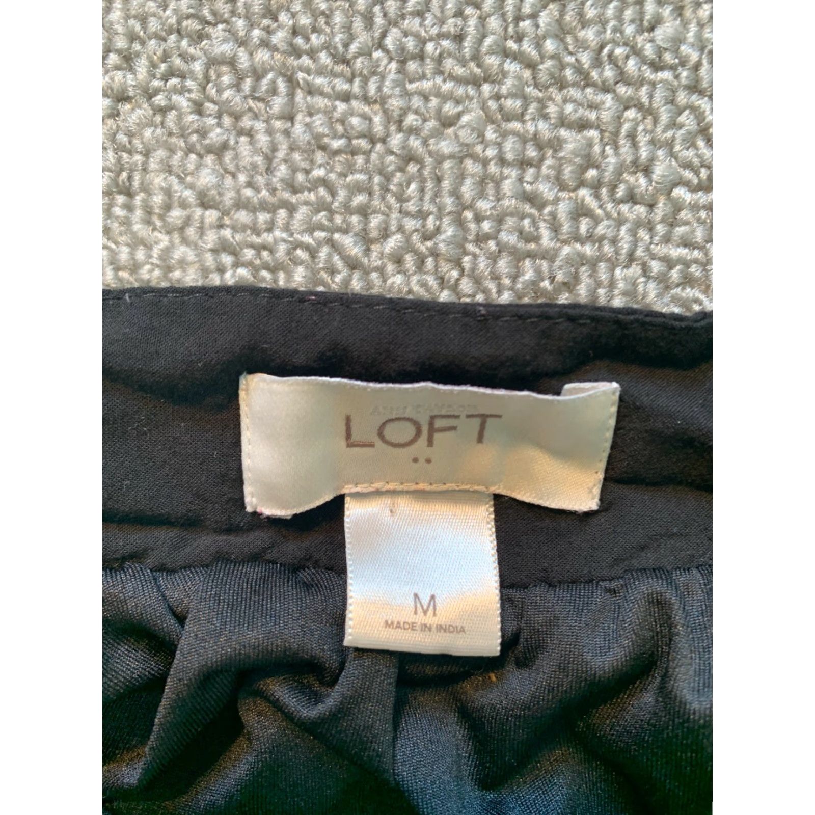 Ann Taylor ANN TAYLOR Loft Skirt Medium Womens Knee Length Black Skirt Size 32" / US 10 / IT 46 - 5 Thumbnail