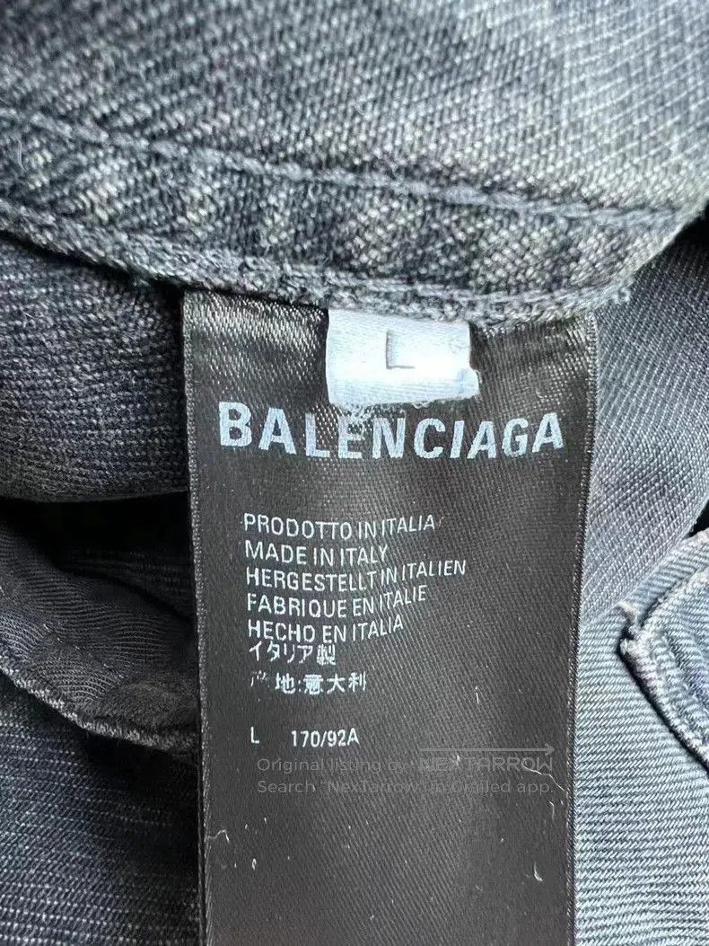 Balenciaga Balenciaga Washed Graffiti Denim Jacket. Size US L / EU 52-54 / 3 - 4 Thumbnail