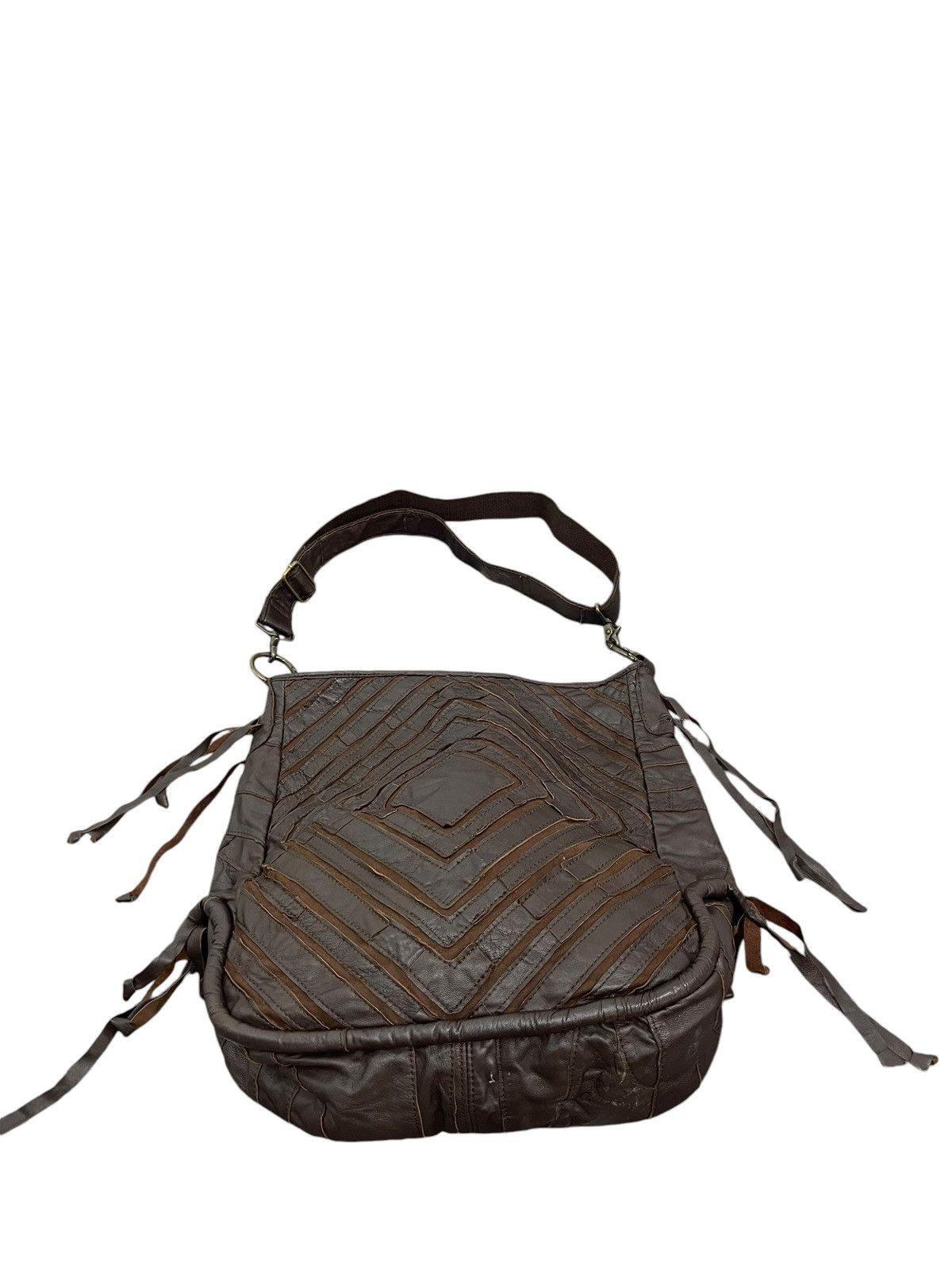 Genuine Leather Leather Cotton Jesslyn Blake Shoulder Messenger Bag 1🟩1 Size ONE SIZE - 4 Thumbnail