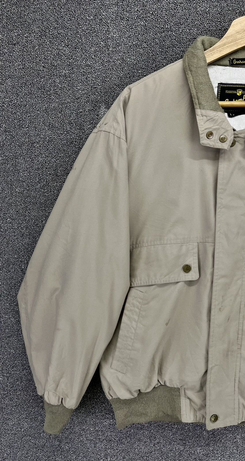 Japanese Brand Vintage Graham Hills NGK Spark Plug Bomber Style Jacket Size US L / EU 52-54 / 3 - 3 Thumbnail