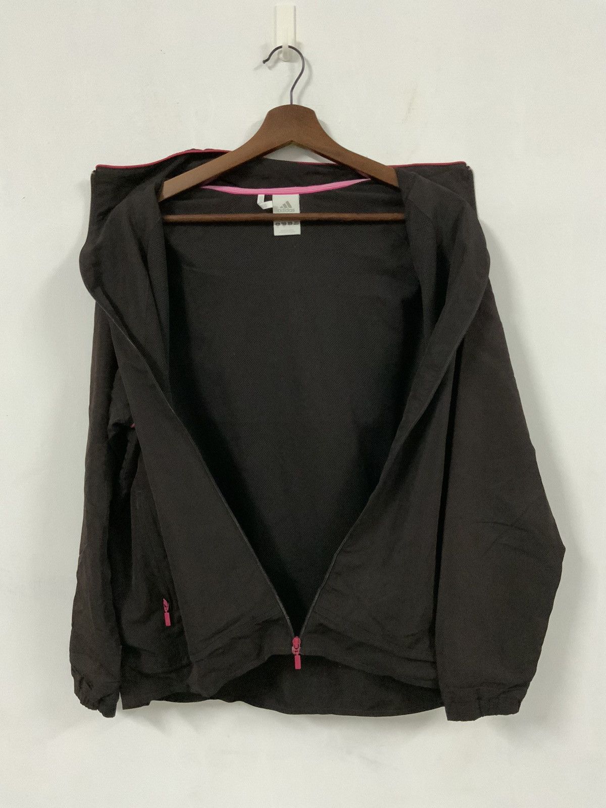 Adidas Adidas Spellout Pink Light Jacket Size US L / EU 52-54 / 3 - 3 Thumbnail