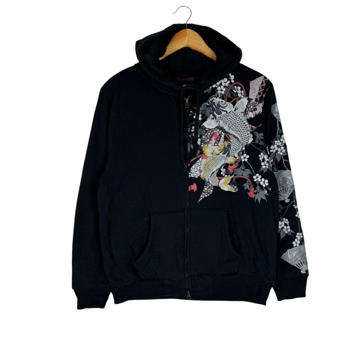 Japanese Brand ❄️SUKAJAN KOI FISH HOODIE SWEATSHIRT Size US L / EU 52-54 / 3 - 4 Thumbnail