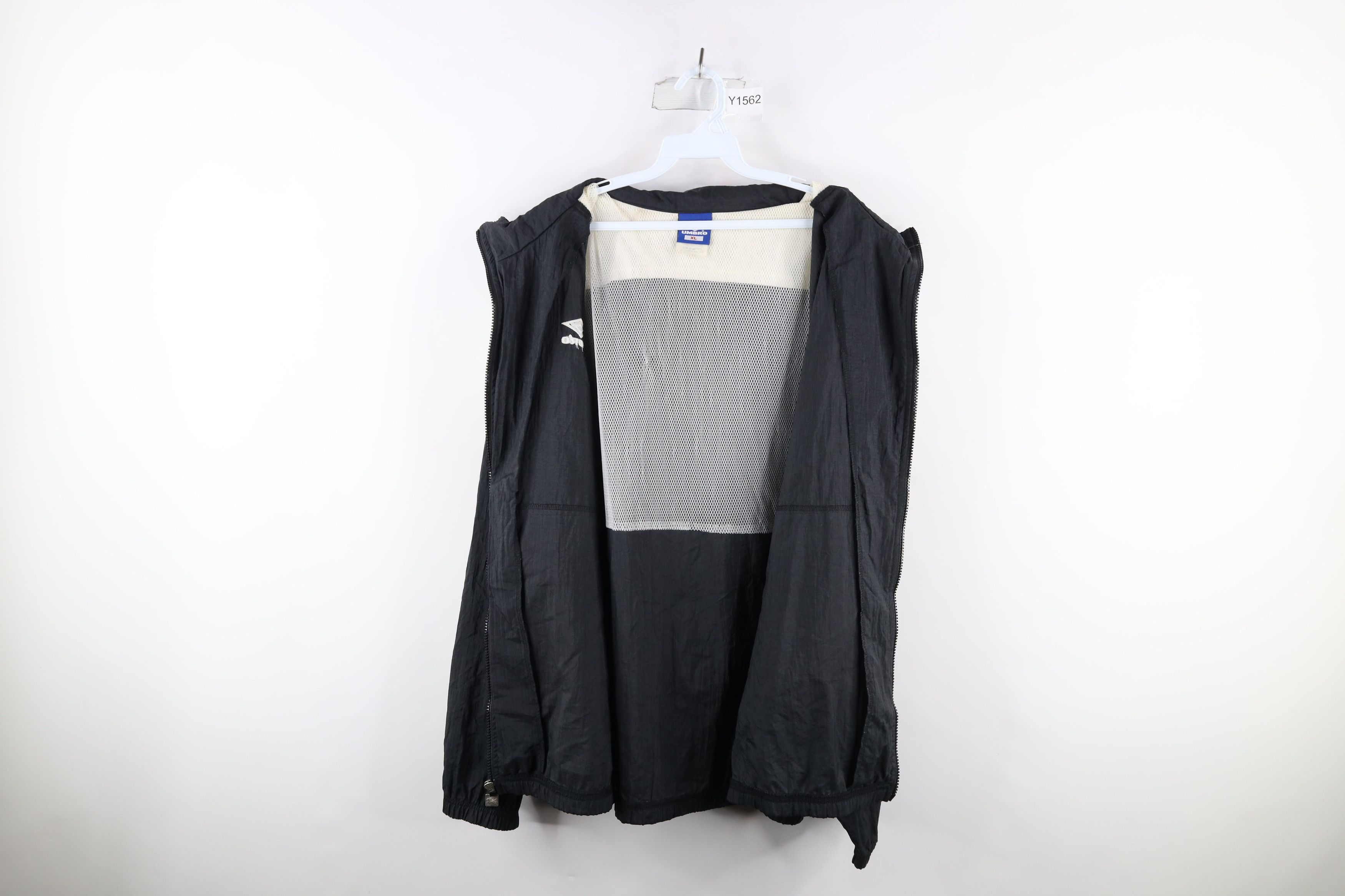 Umbro × Vintage Vintage 90s Umbro Spell Out Soccer Hooded Windbreaker Jacket Size US XL / EU 56 / 4 - 8 Thumbnail