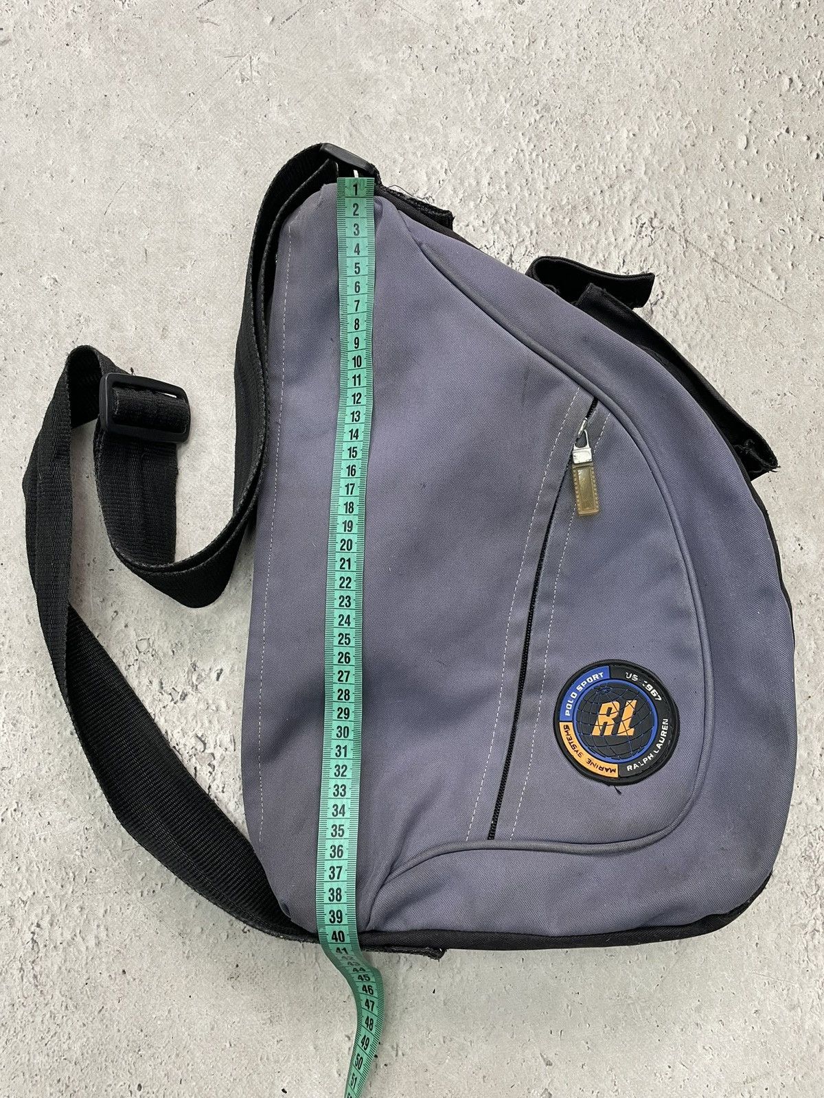 Polo Ralph Lauren Vintage grey tech messenger bag y2k polo sport streetwear Size ONE SIZE - 11 Thumbnail