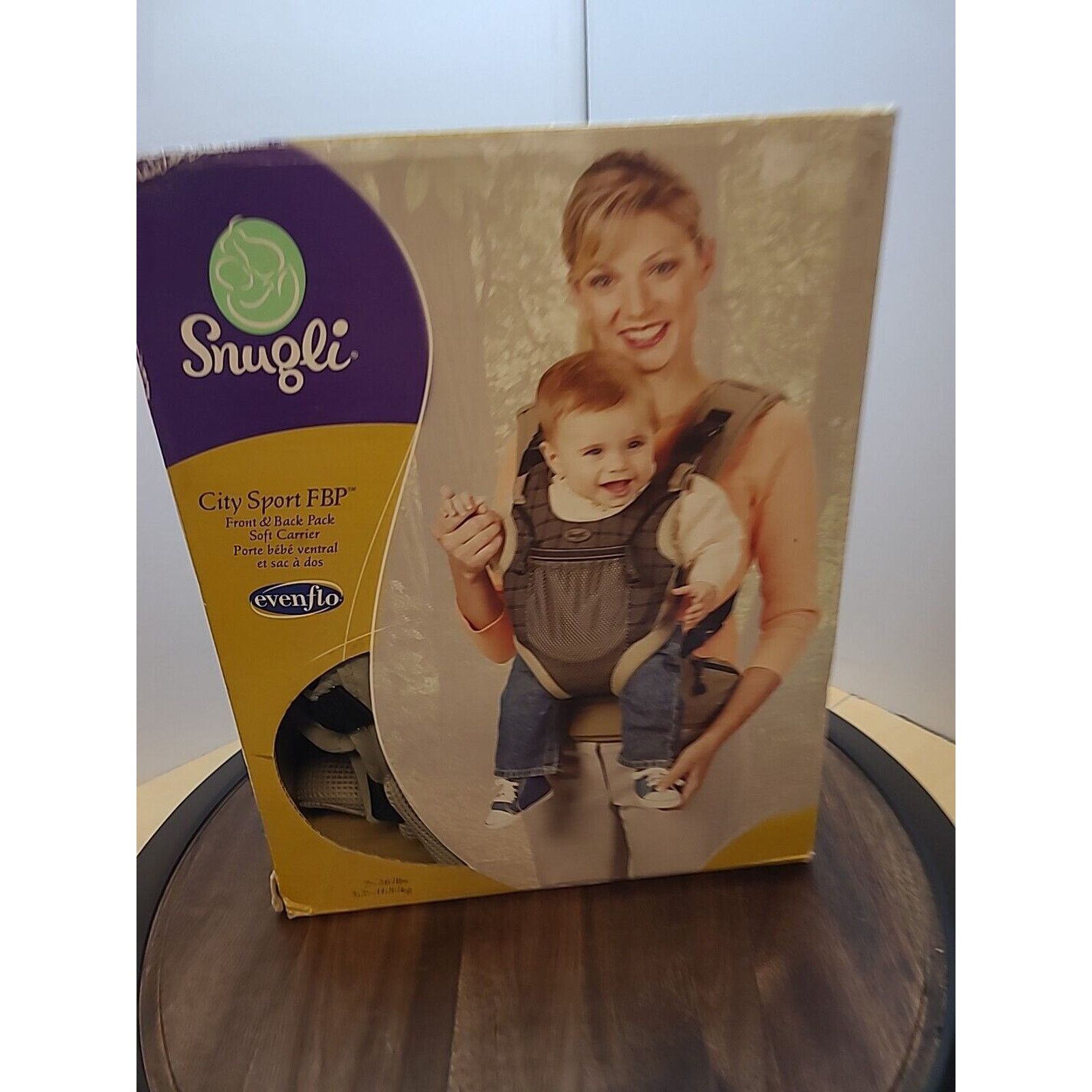 &Daughter Evenflo Snugli Front And Back Soft Baby Carrier 7lbs-26lbs Size ONE SIZE - 1 Thumbnail