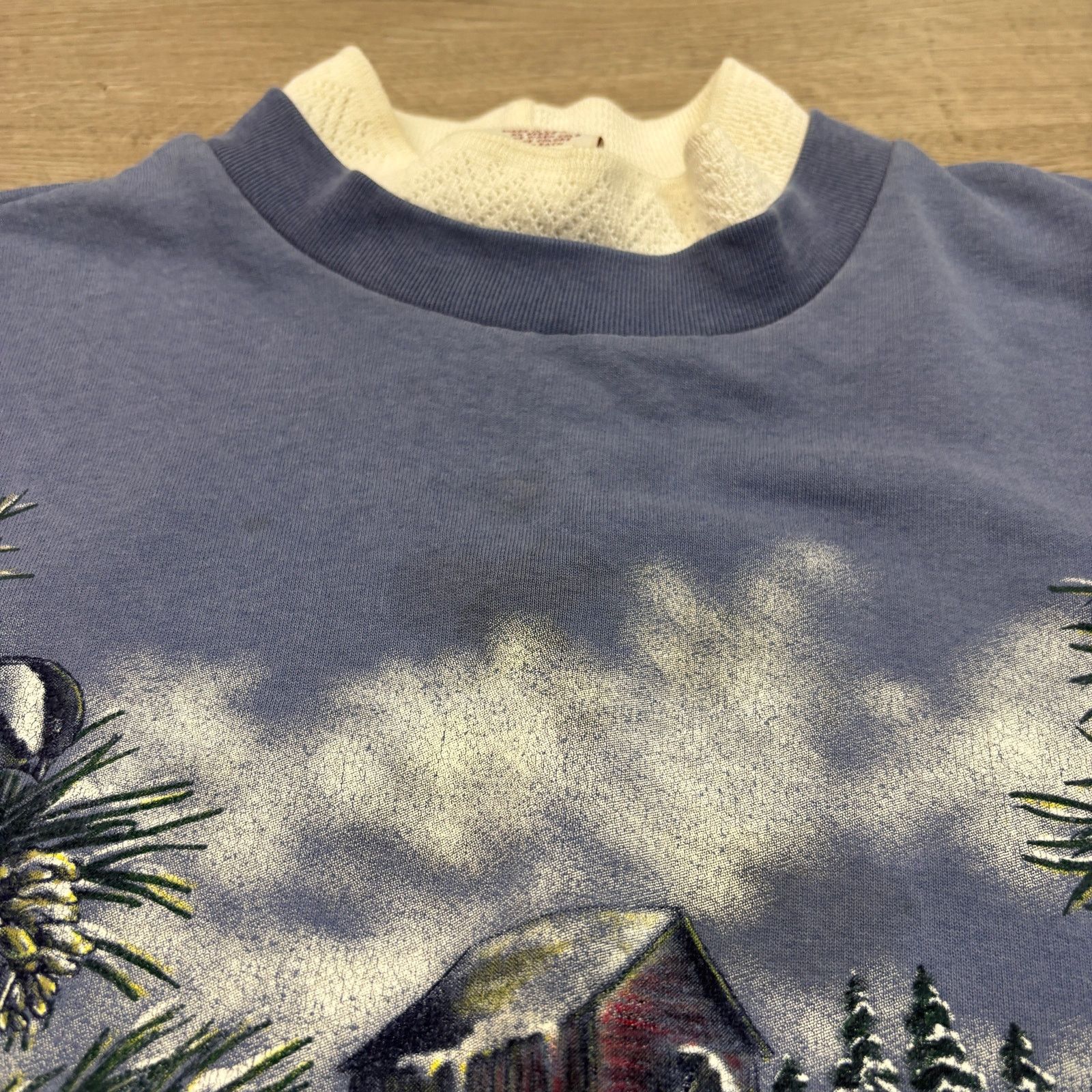 Vintage VTG Art Unlimited Wraparound Winter Christmas Sweatshirt L Size US L / EU 52-54 / 3 - 10 Thumbnail