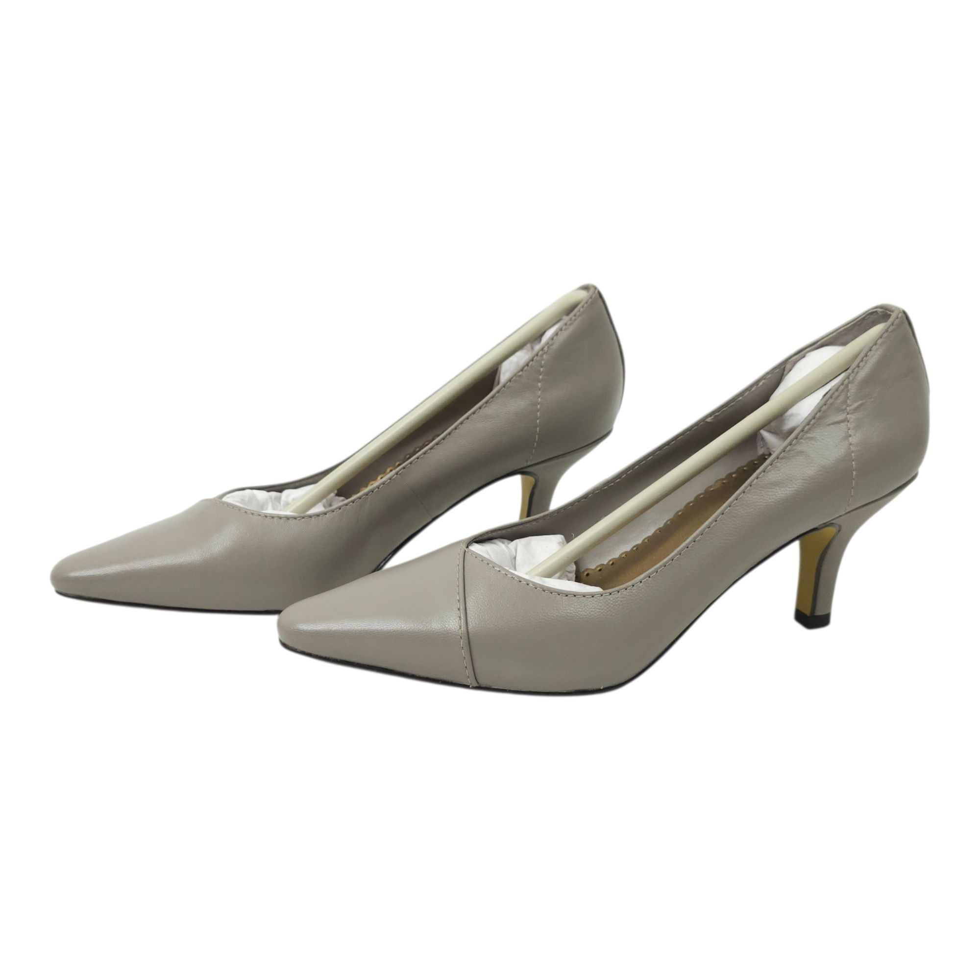 Other Bella Vita WOW Taupe Pump Womens Size 5M Kitten Heel Leather Size US 5 / IT 35 - 1 Thumbnail