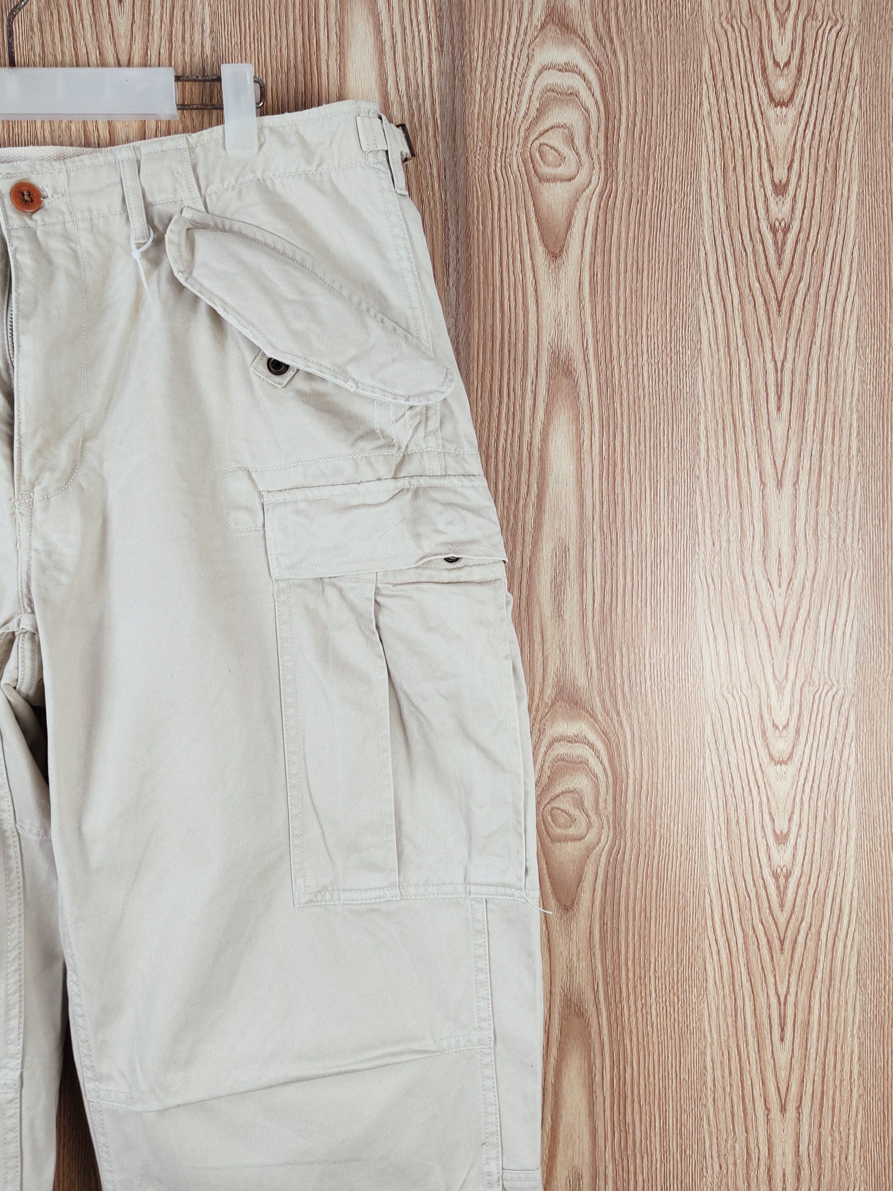 Polo Ralph Lauren Polo Ralph Lauren Cream Multipocket Cargo Pants #W115 Size US 34 / EU 50 - 5 Thumbnail