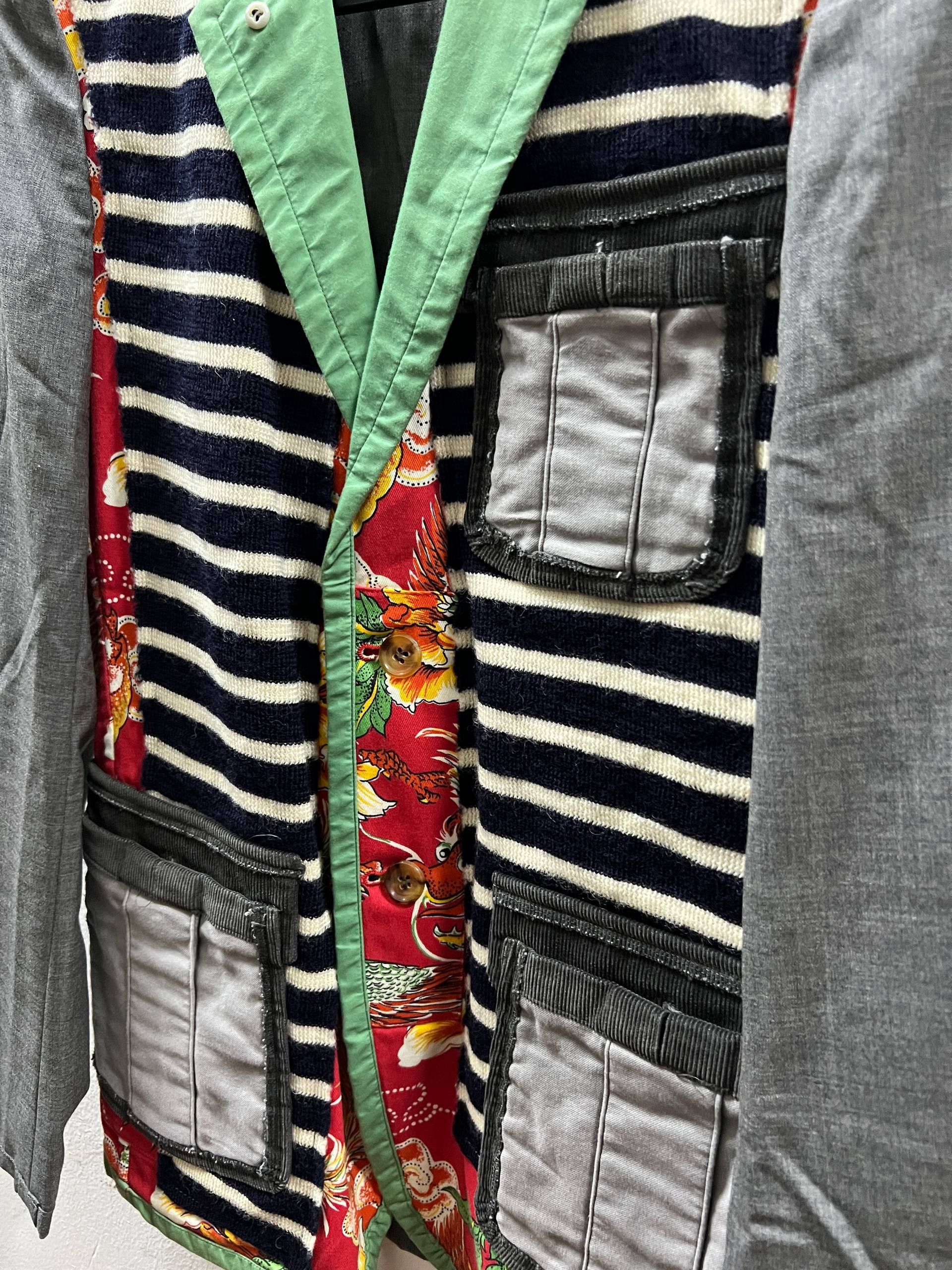 Comme des Garcons Homme Plus SS10 Comme Des Garcons Homme Plus Patchwork Jacket Size US S / EU 44-46 / 1 - 5 Thumbnail