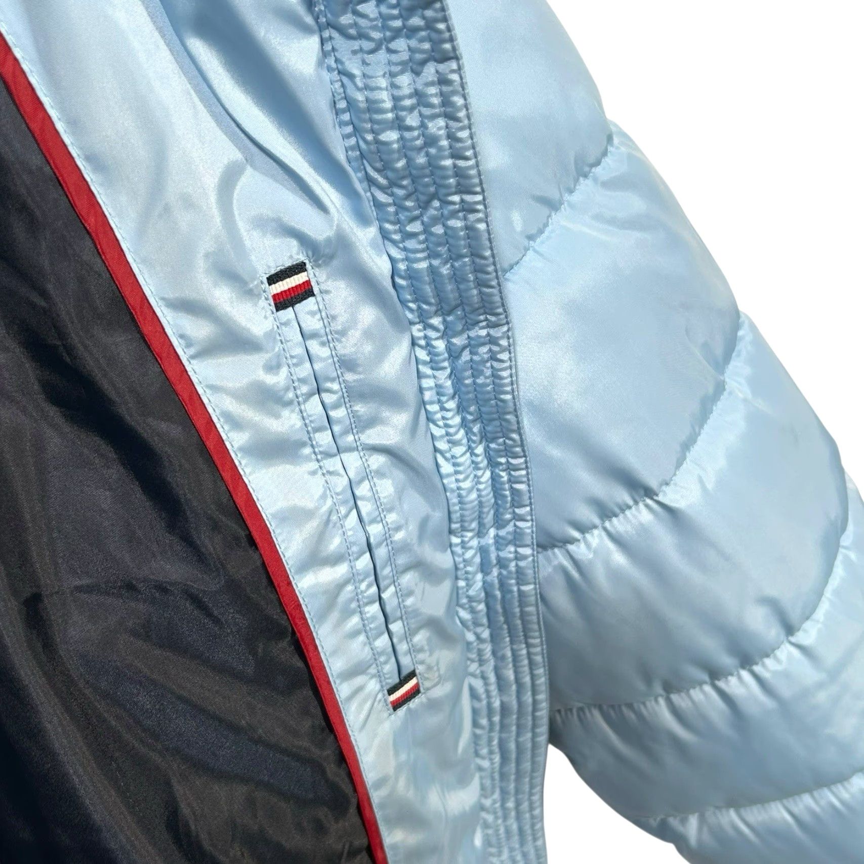 Tommy Hilfiger Tommy Hilfiger Women’s Fur Hood Puffer Jacket XS XL Light Blue Cerulean Cinched Waist Zip Pockets Quilted Winter Coat Mens Womens Girls Boys Size XL / US 12-14 / IT 48-50 - 6 Thumbnail