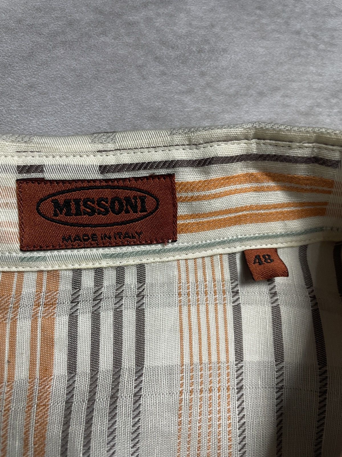 Missoni Missoni Abstract Multi Color Long Sleve Shirt Size US L / EU 52-54 / 3 - 10 Thumbnail