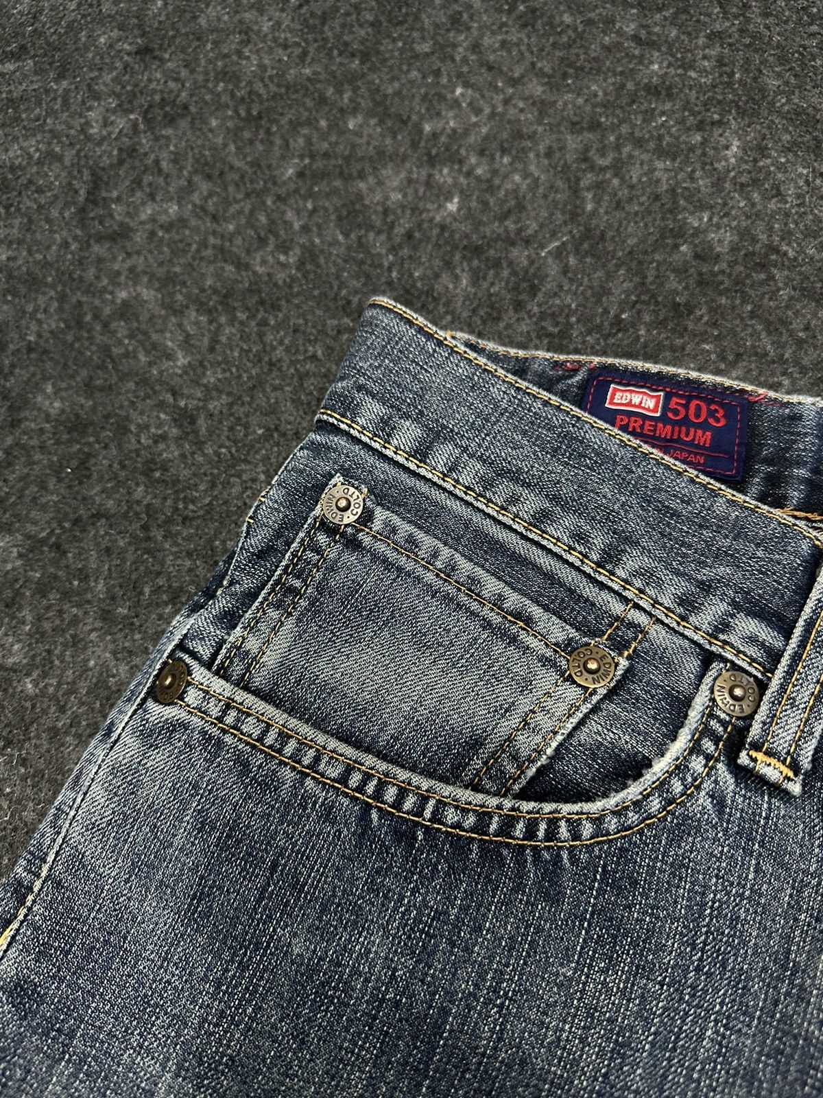 Edwin × Hysteric Glamour × If Six Was Nine Vintage Edwin 503 Japan Faded Washed Denim Size 34 F45 Size US 34 / EU 50 - 7 Thumbnail