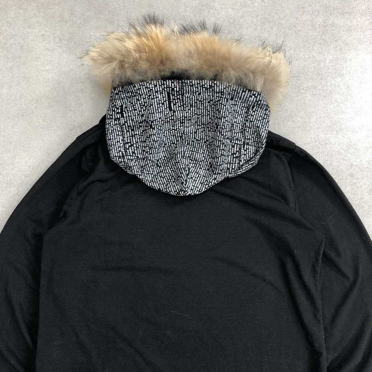 If Six Was Nine × Japanese Brand × Le Grande Bleu (L.G.B.) 2000s Japanese Double Layers Poem Gothic Punk Fur Zip Hoodie Size US L / EU 52-54 / 3 - 13 Thumbnail