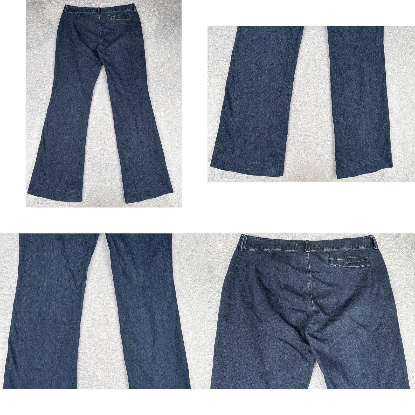J Brand J Brand Jeans Womens 34x34 Dark Blue Obsidian Wash Mid Rise Relaxed Wide-Leg Denim 100% Cotton Mens? No, Womens Size 24" / US 00 / IT 34 - 10 Thumbnail