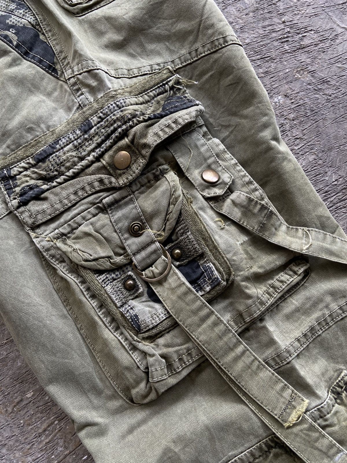 14th Addiction 2000s TBJ - Cyber Apocalypse Style Cargo Bondage Pants Size US 36 / EU 52 - 15 Thumbnail