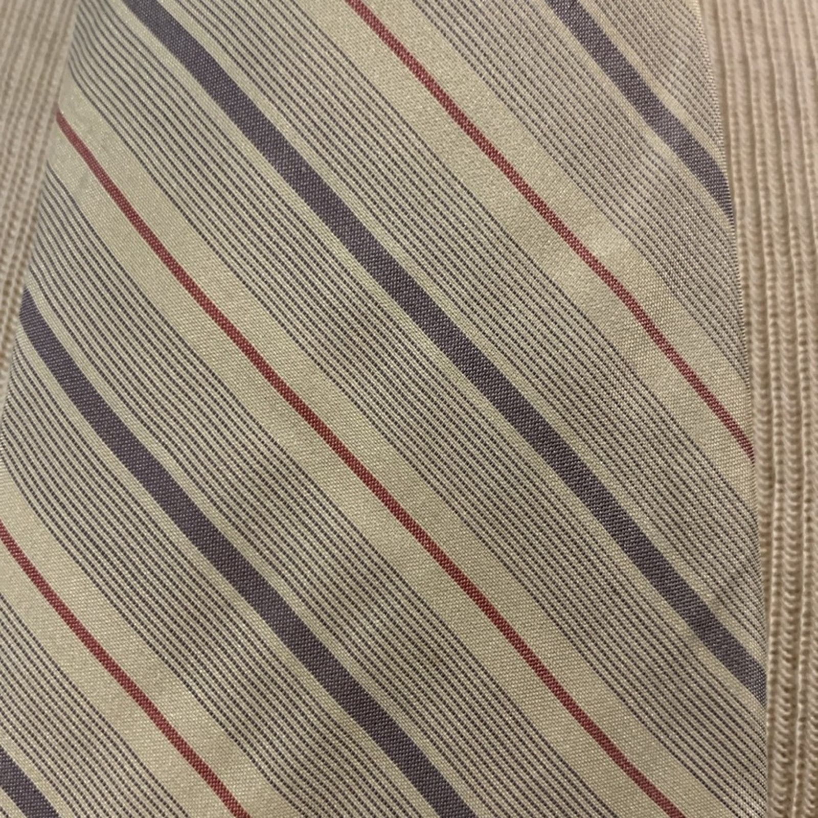 Yves Saint Laurent 80’s YSL Yves St Laurent 100% silk diagonal stripes necktie Size ONE SIZE - 2 Thumbnail