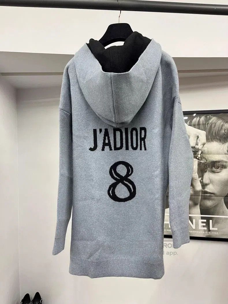 Dior Dior Light Blue Hooded Cashmere Sweater. Size US M / EU 48-50 / 2 - 2 Thumbnail