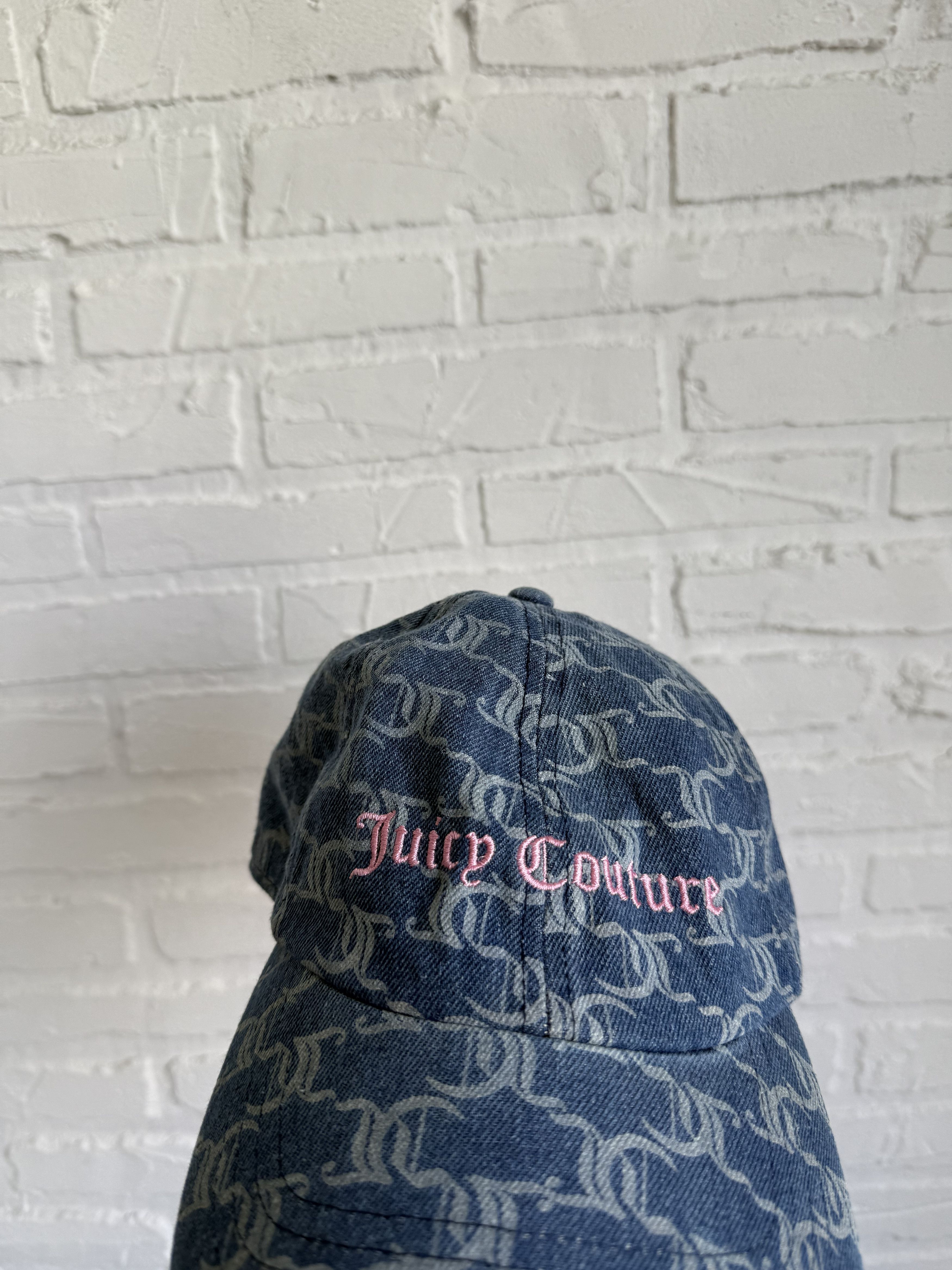 Juicy Couture Y2K Juicy couture monogram denim cap Size ONE SIZE - 2 Thumbnail