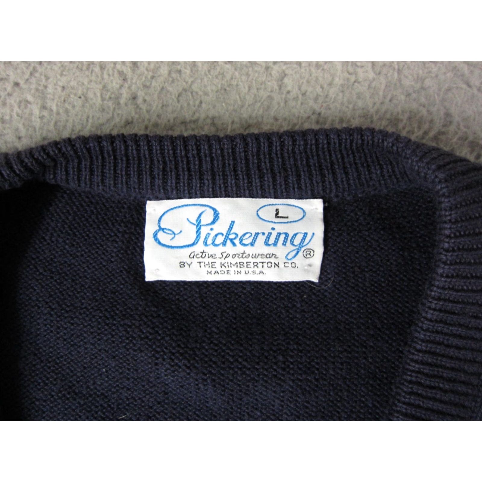 Vintage VINTAGE Pickering Sweater Vest Mens Regular Blue Knit Cotton Golf L Neckline V-Neck Size L Size US L / EU 52-54 / 3 - 5 Thumbnail