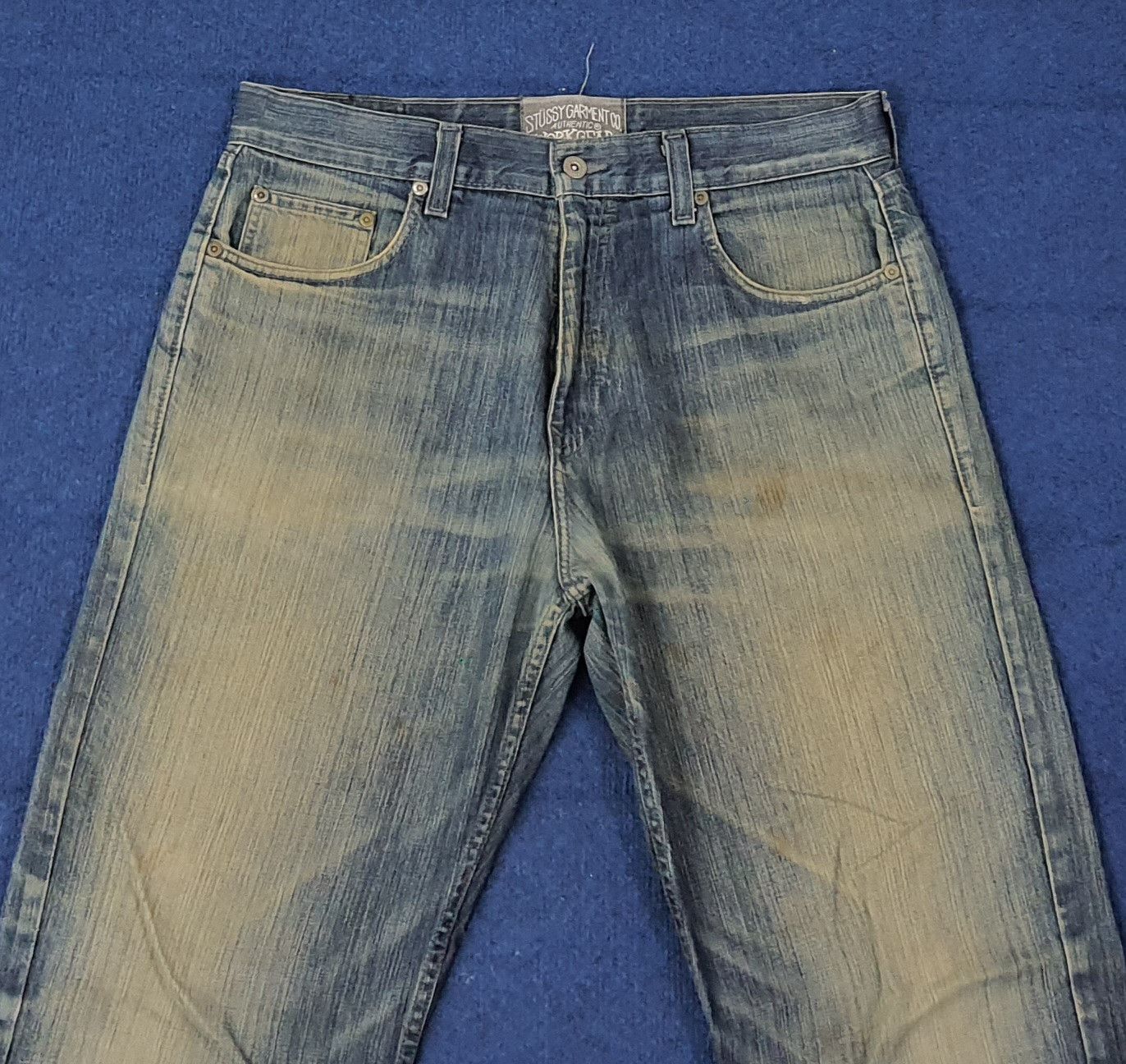 Stussy Vintage Stussy Authentic Workgear Custom Logo Jeans C265N5 Size US 34 / EU 50 - 6 Thumbnail