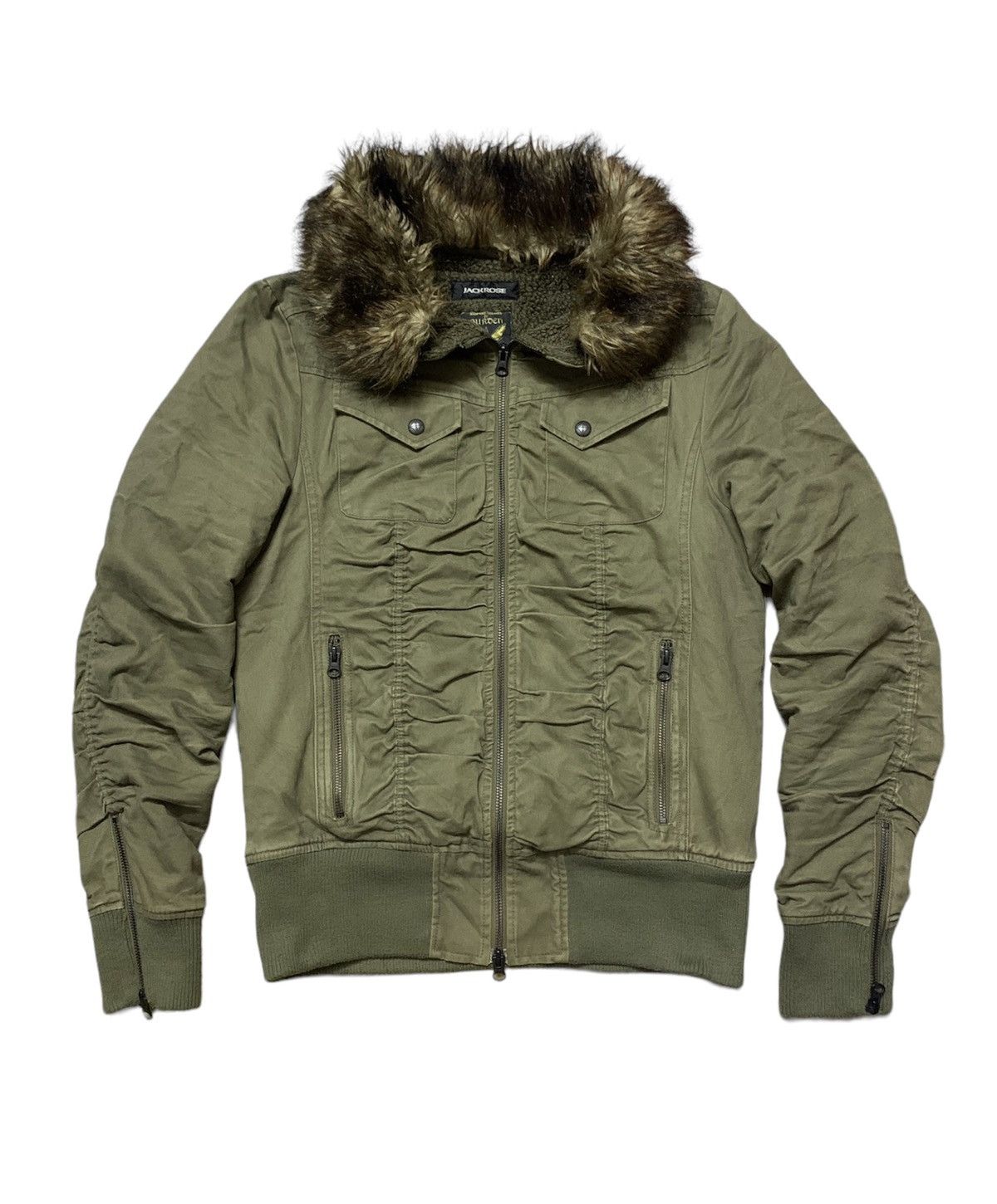 image of Hysteric Glamour x Jack Rose Burden Sherpa Cold Weather Share Spirit Lgb Goa in Army Green (Size Me