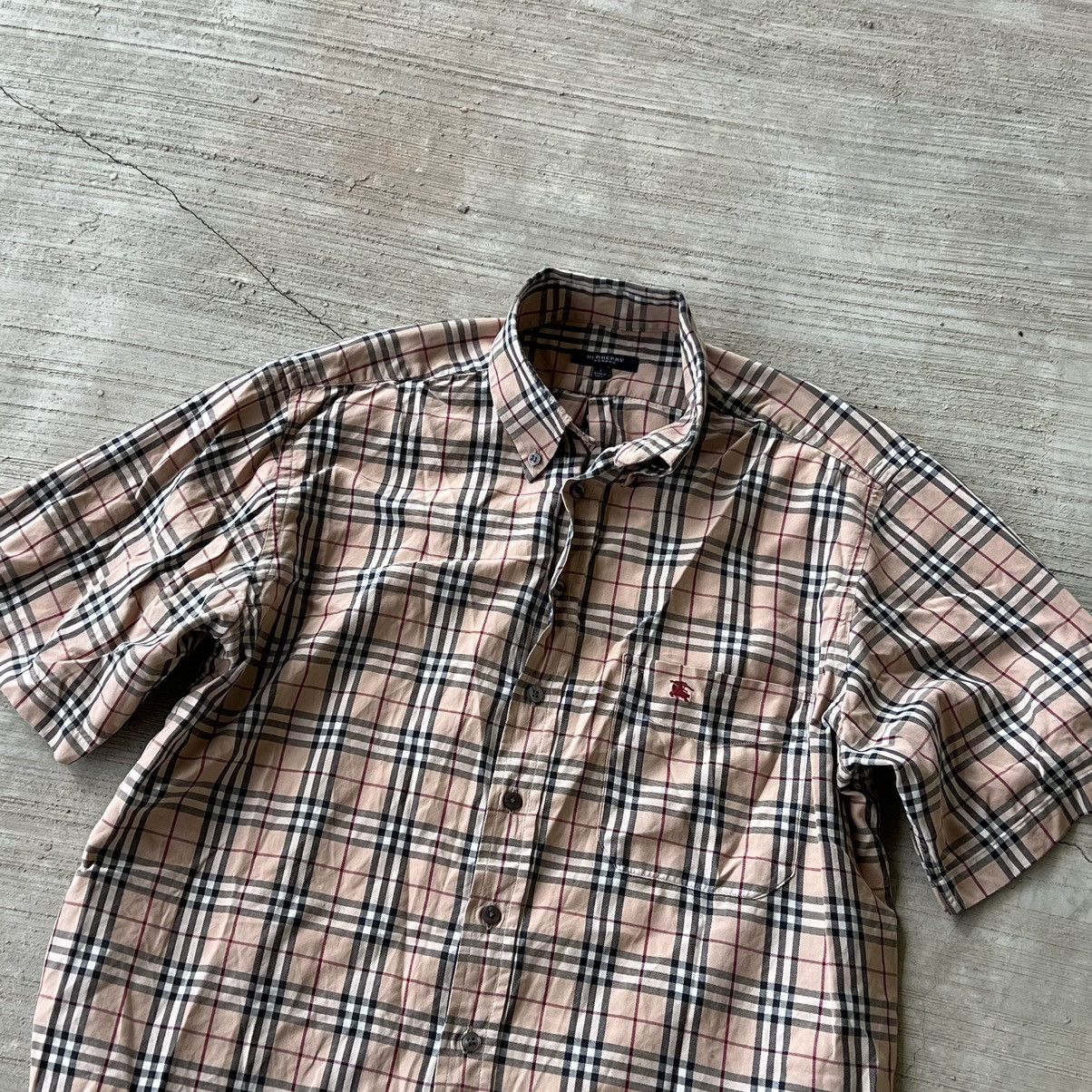 Burberry Burberry Vintage Rare Legit Luxury Button Ups Hawaiian Shirt Size US L / EU 52-54 / 3 - 1 Thumbnail