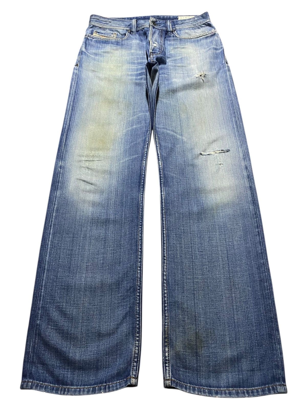 Diesel Vintage Diesel Kurren Wash 008KK Distressed Baggy Jeans Size US 31 - 1 Thumbnail
