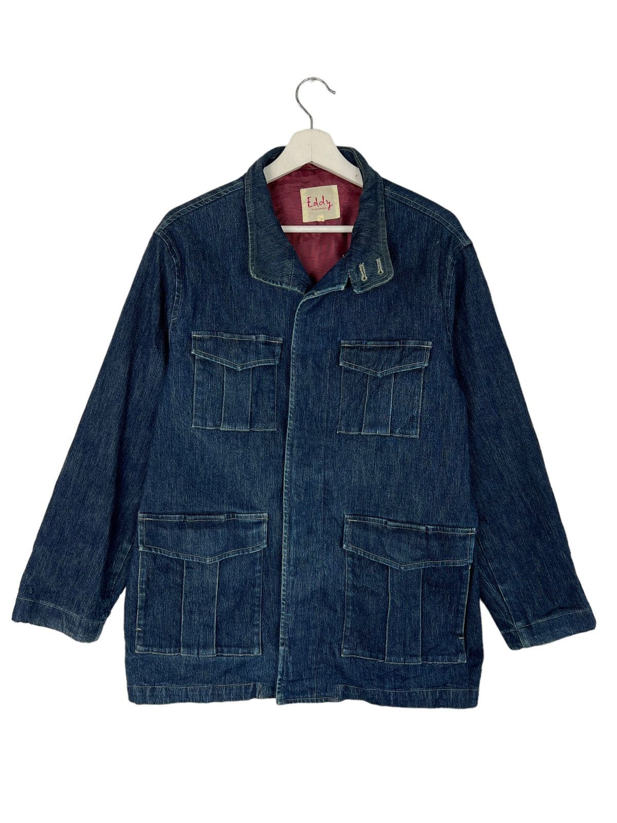 Japanese Brand 💥 EDDY DENIM CHORE JACKET Size US M / EU 48-50 / 2 - 6 Thumbnail
