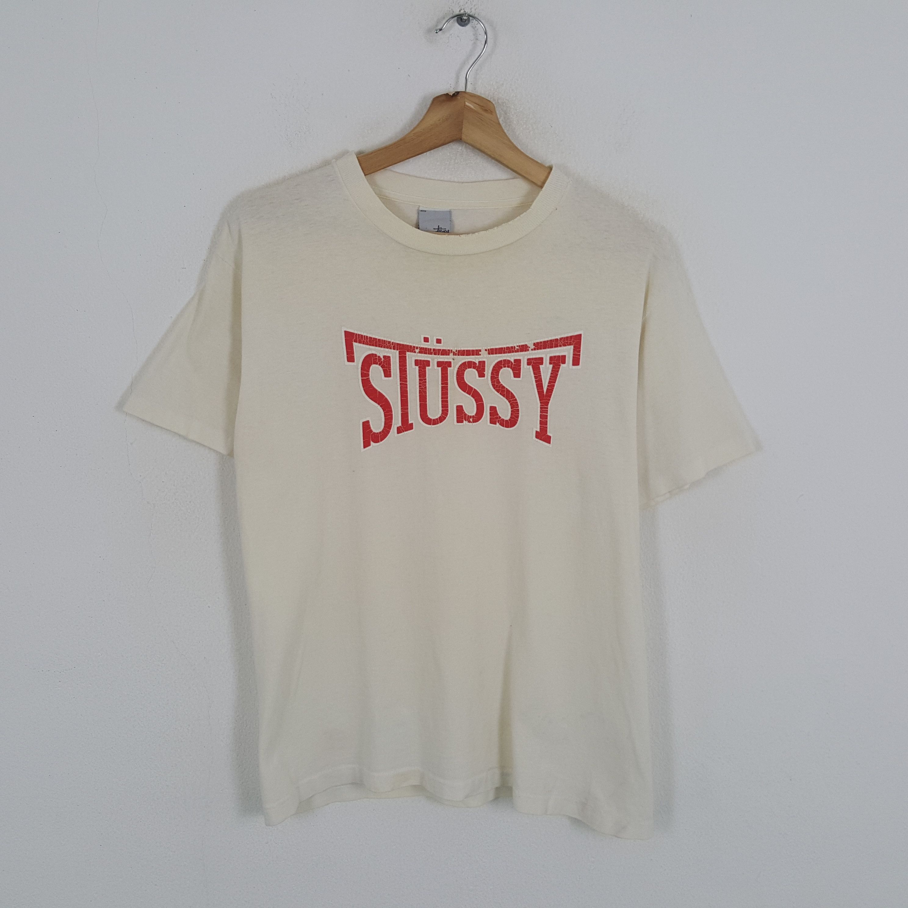 Stussy × Vintage Vintage 90's STUSSY x Lonsdale Design Style T-shirts Size M / US 6-8 / IT 42-44 - 1 Thumbnail