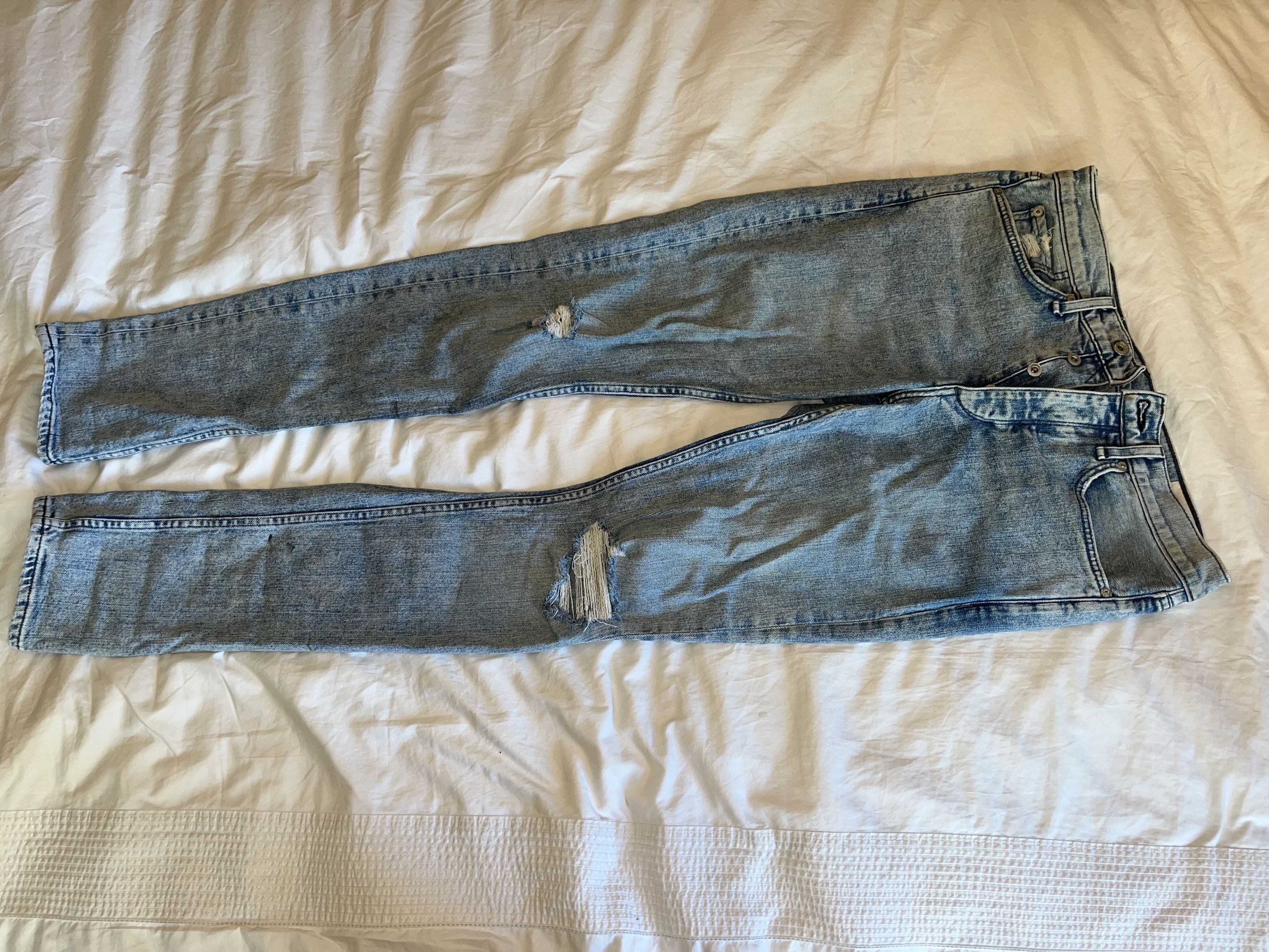 Rag & Bone Rag & Bone Slim Fit Distressed Denim Size US 32 / EU 48 - 1 Thumbnail