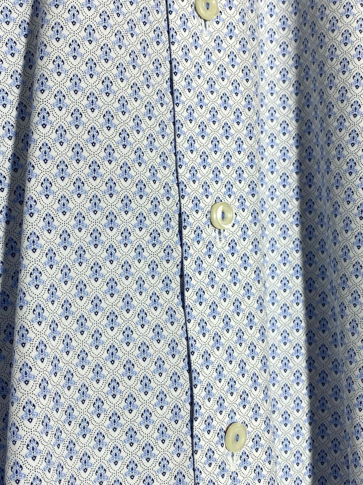 Eton Eton Slim Fit Filigree Pattern Poplin Cotton Shirt Size US M / EU 48-50 / 2 - 10 Thumbnail