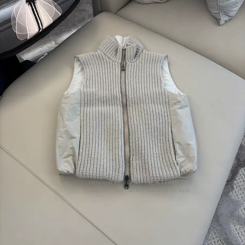 Brunello Cucinelli Brunello Cucinelli Double Sided Wearable Vest, Cashmere Kn Size XS / US 0-2 / IT 36-38 - 1 Thumbnail