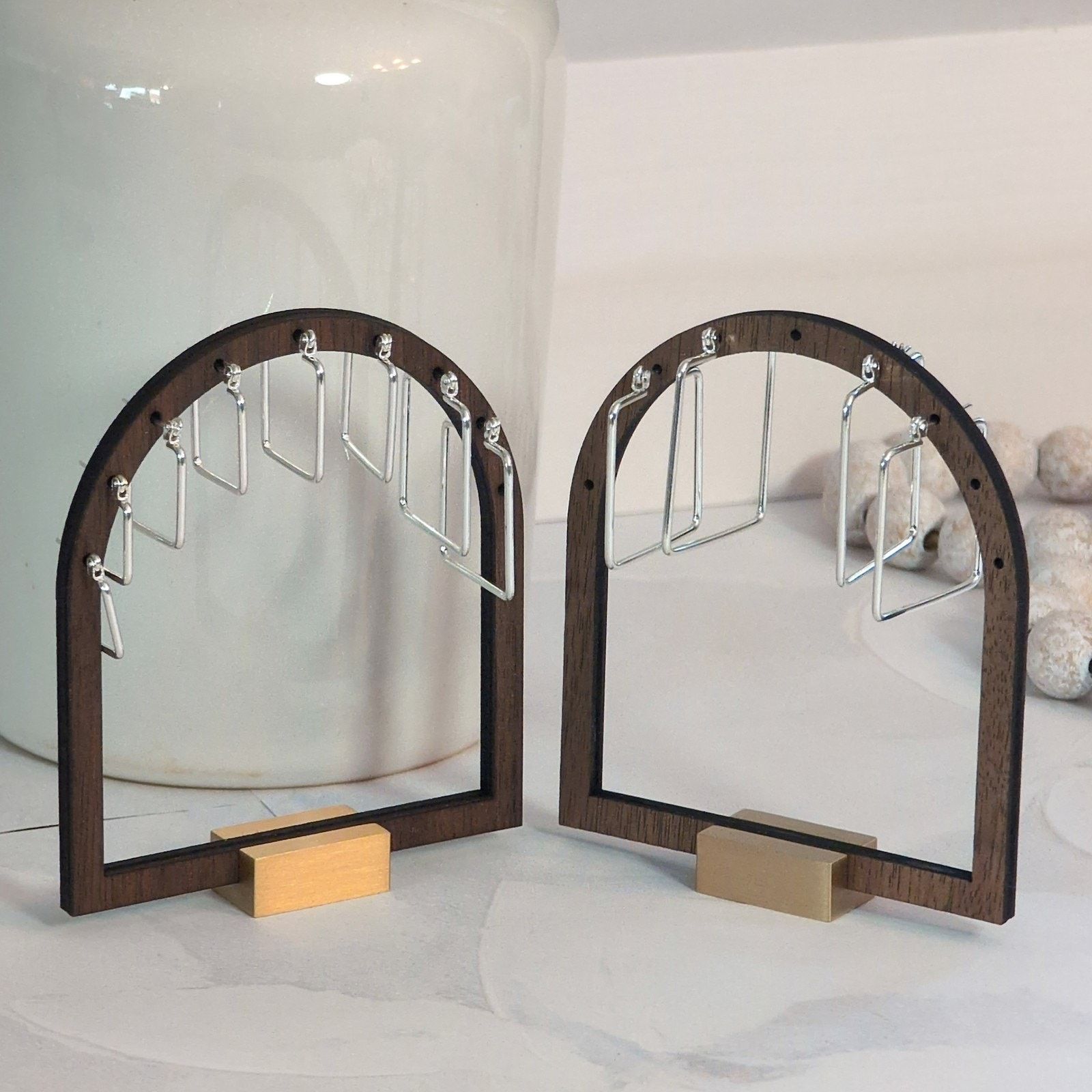 Other Versatile VTG 1980 Set of 6 Silver-Tone Square Hoop Earrings Size ONE SIZE - 2 Thumbnail