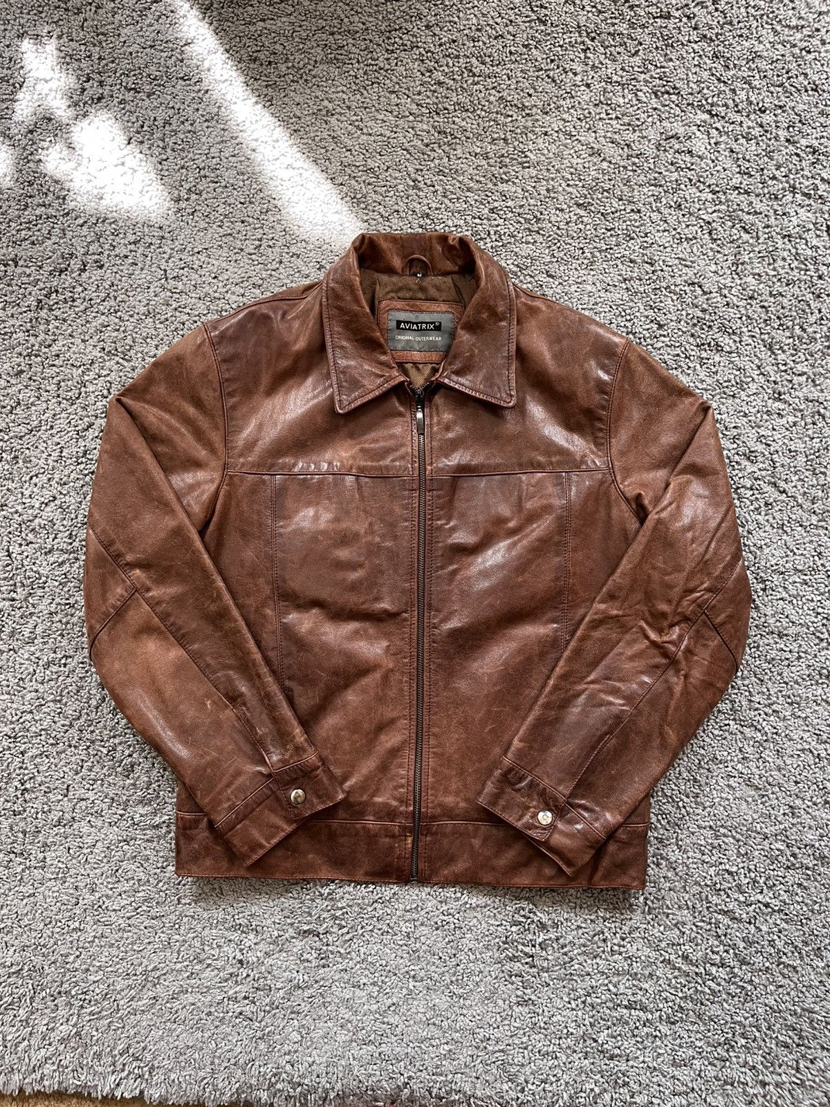 Vintage Aviatrix vintage leather jacket Size US M / EU 48-50 / 2 - 1 Thumbnail