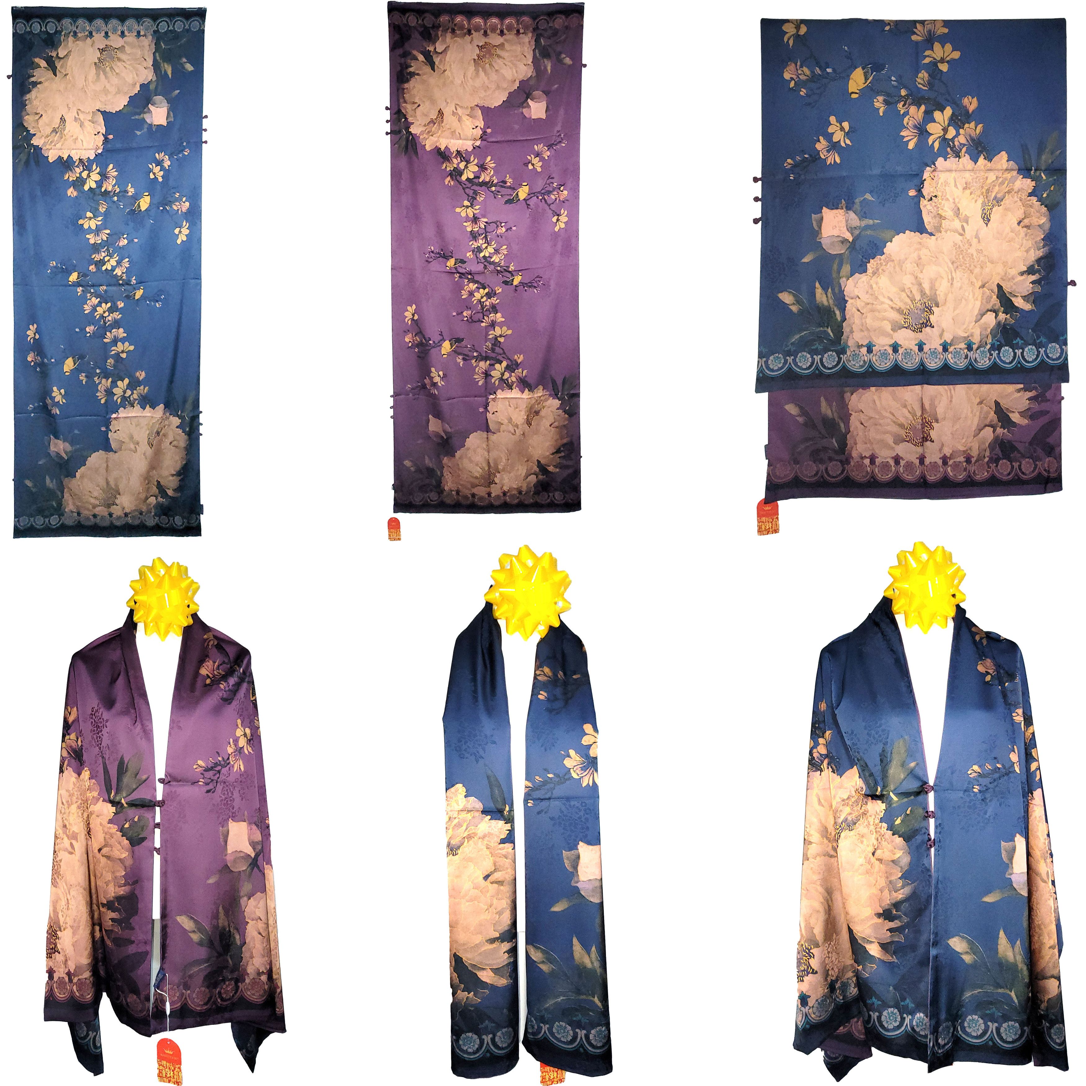 Other NWT Double-Sided Double-Layer Long Silk Scarf 27"x70" PK5988 Size ONE SIZE - 1 Thumbnail