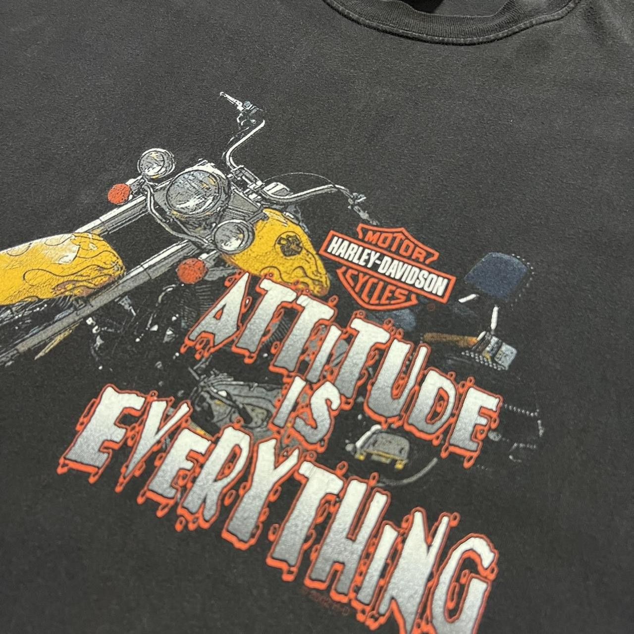 Harley Davidson Vintage Harley Davidson Biker T shirt Attitude Nashville Size US XXL / EU 58 / 5 - 4 Thumbnail