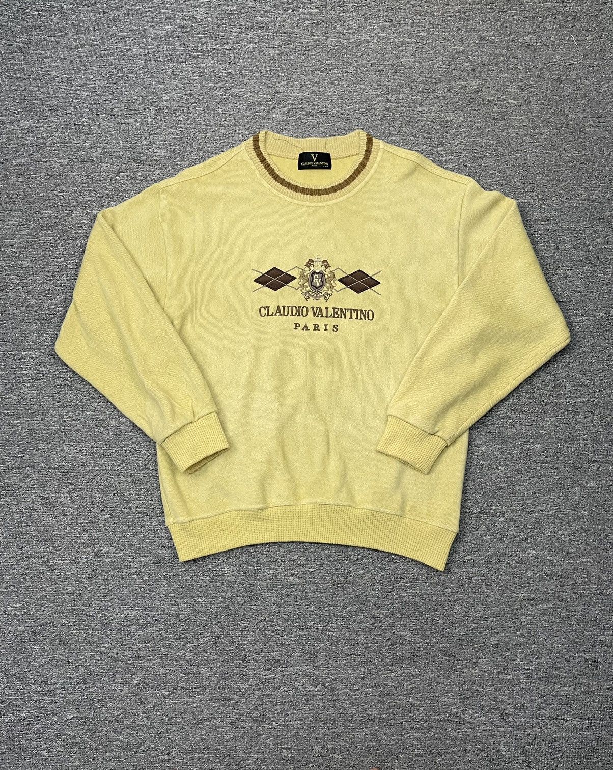 Valentino Vintage Claudio Valentino Sweatshirt Crewneck Spellout Size US M / EU 48-50 / 2 - 1 Thumbnail