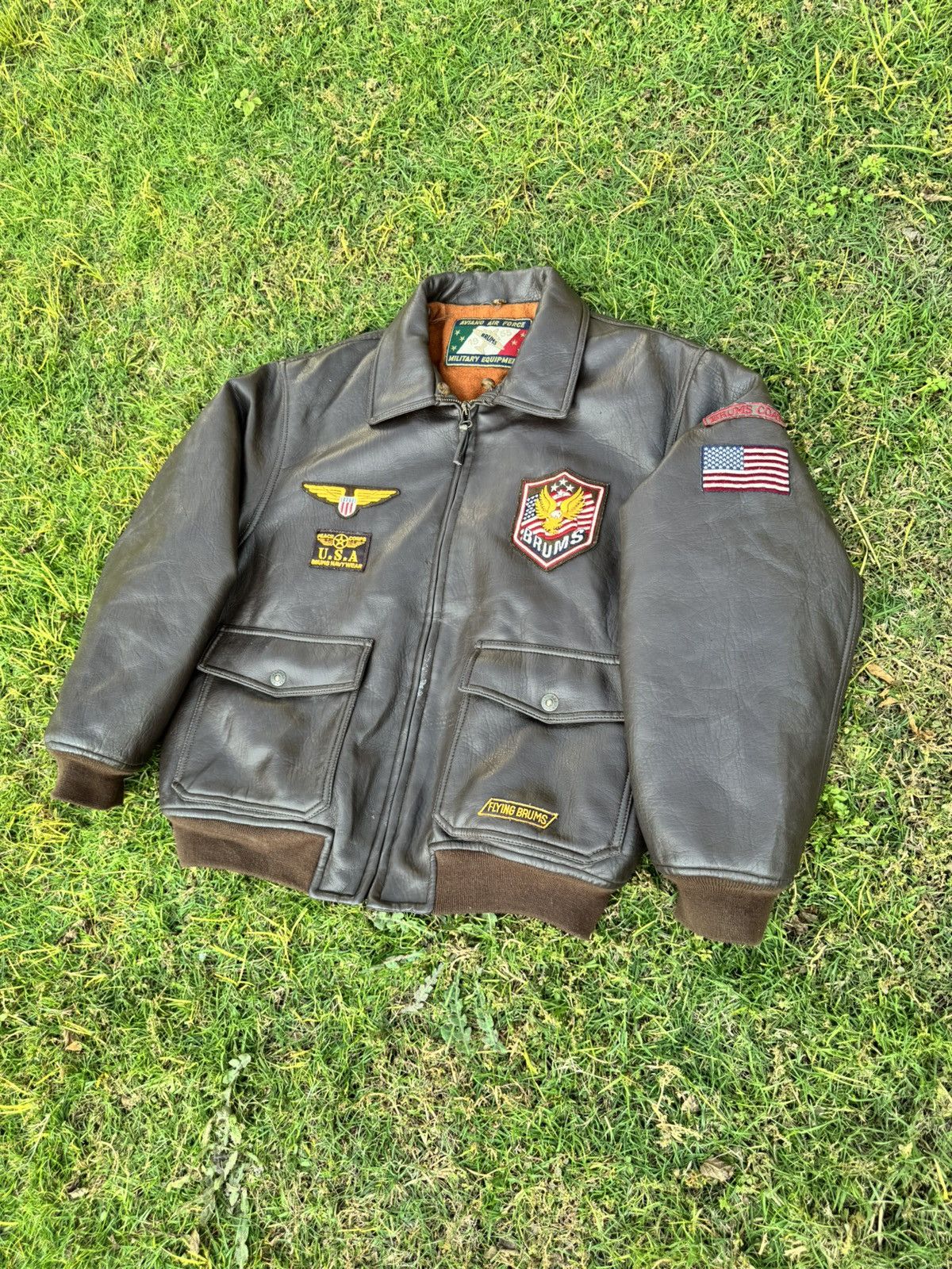 Vintage Jacket BRUMS COAT AVIANO AIR FORCE MILITARY EQUIPMENT Size US M / EU 48-50 / 2 - 2 Thumbnail