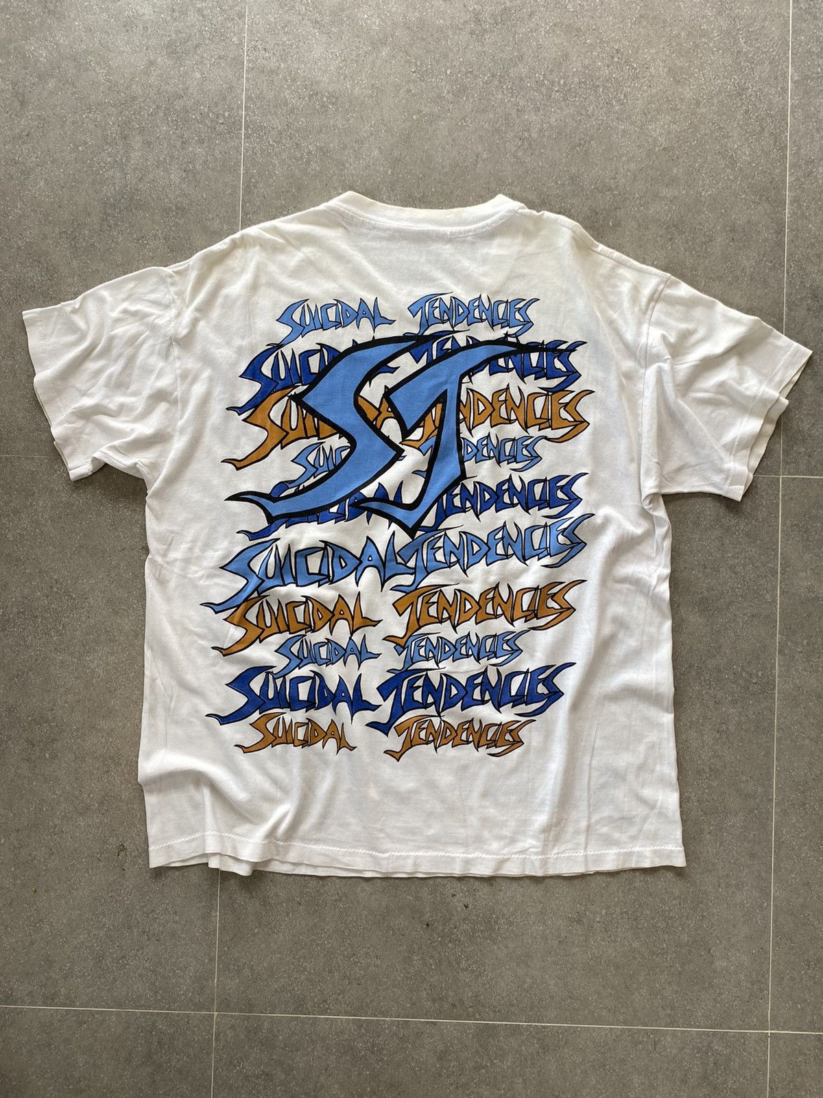 Band Tees × Giant × Vintage 90s Suicidal Tendencies - You Cant Bring Me Down AOP 1992’ Size US XL / EU 56 / 4 - 3 Thumbnail