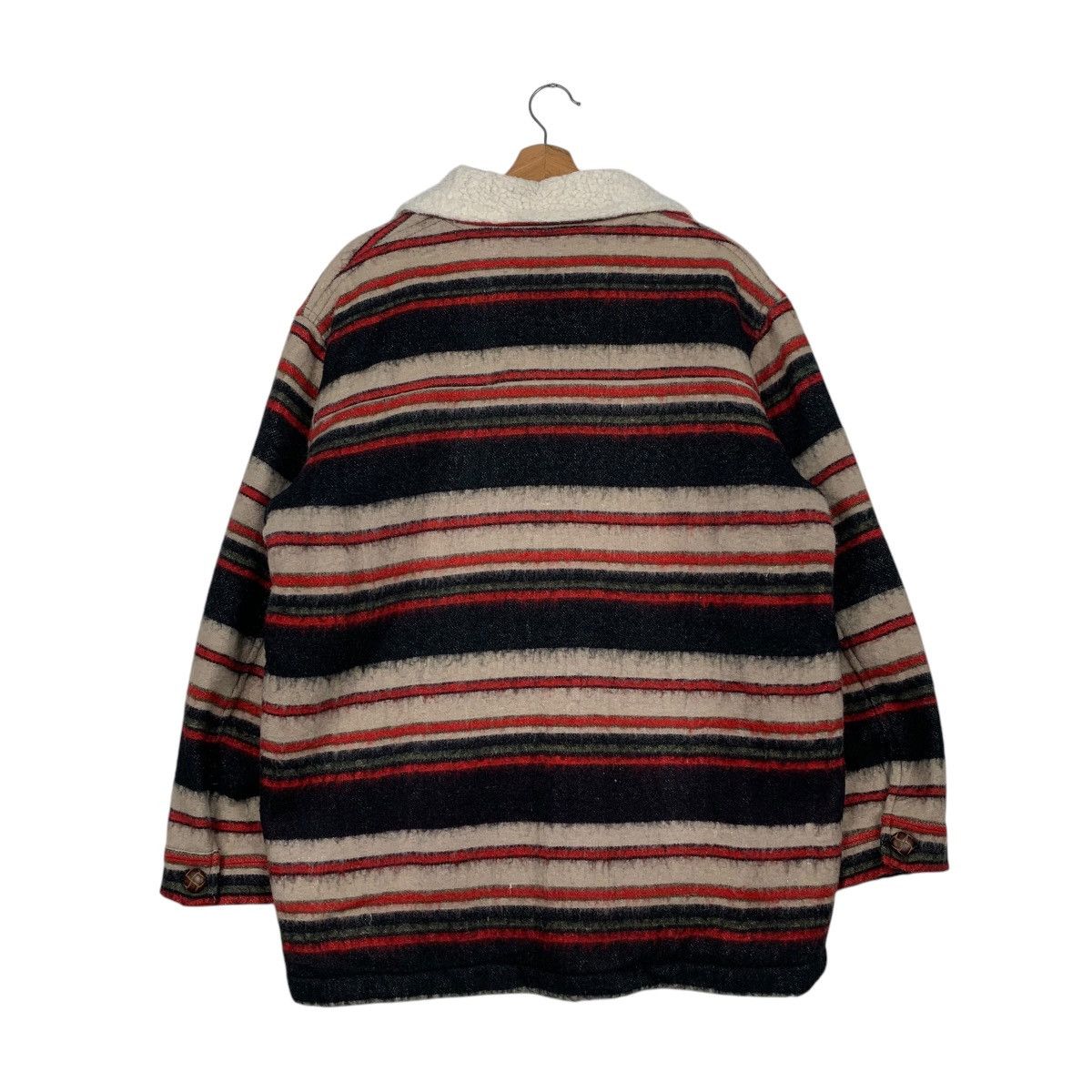 Japanese Brand Johns Hamer Octopus Army Stripe Wool Jacket Size US L / EU 52-54 / 3 - 7 Thumbnail