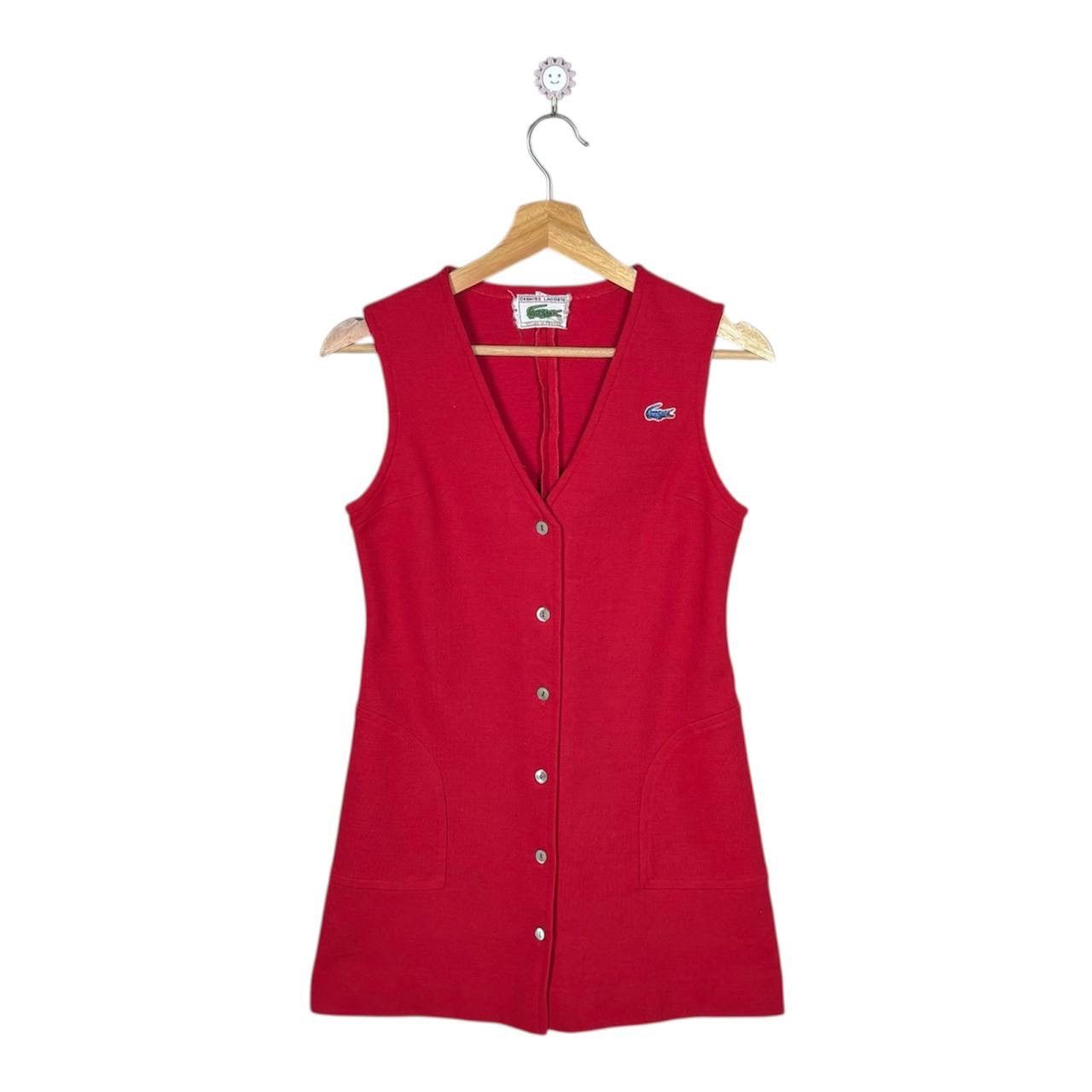 Lacoste Vintage Lacoste Sleeveless Red Dress Size S / US 4 / IT 40 - 1 Thumbnail