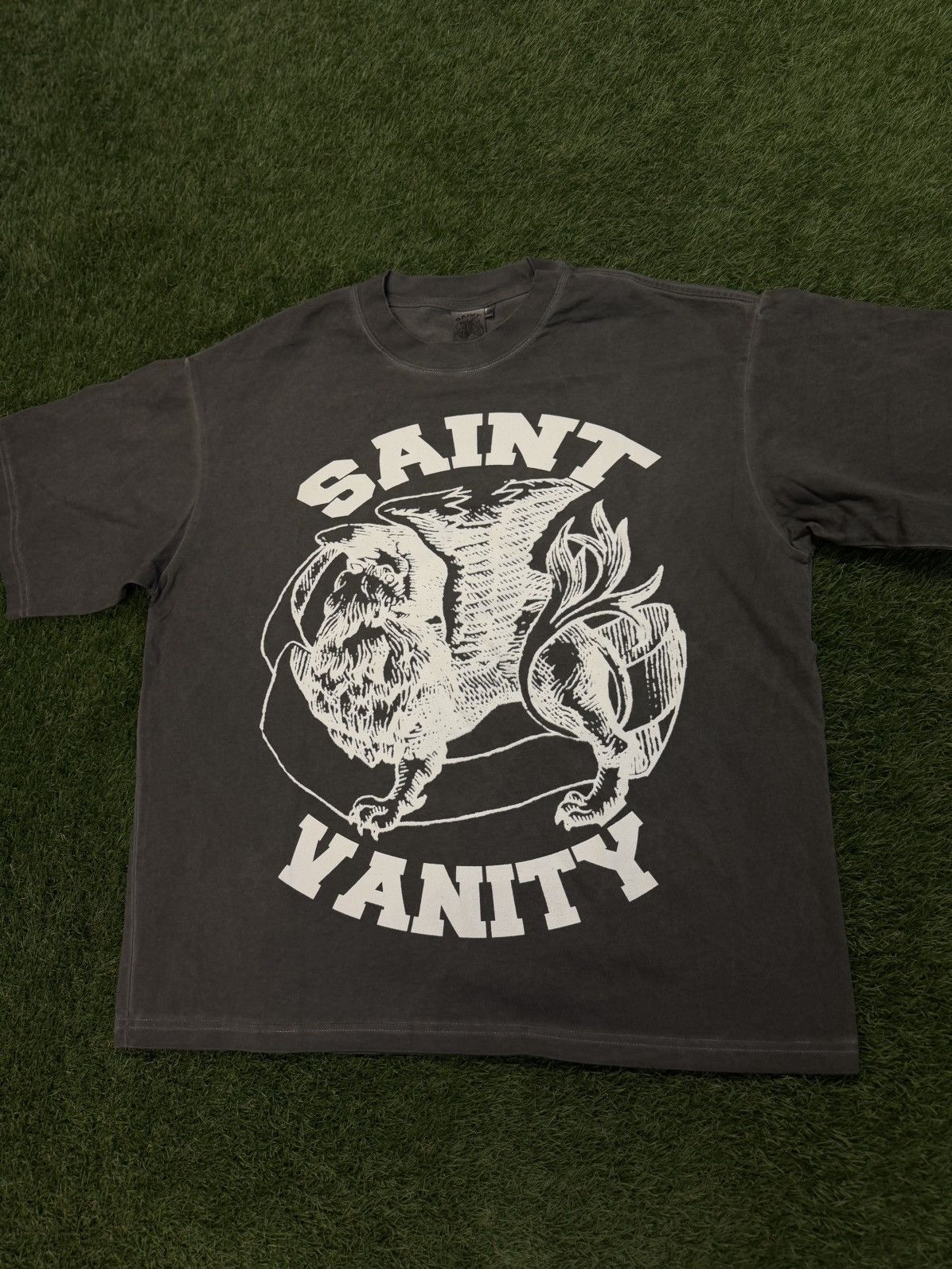 Saint Vanity Saint Vanity Basic Logo Grey Tee Shirt Size M (NEW) Size US M / EU 48-50 / 2 - 2 Thumbnail