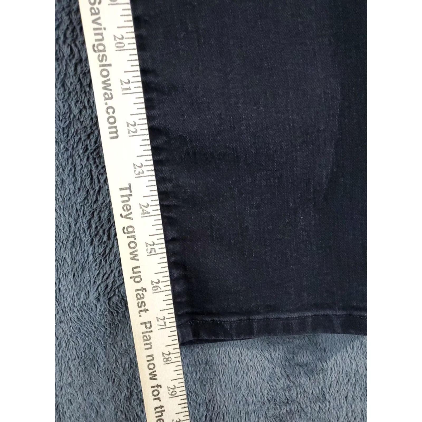 Levi's Levi's 505 Straight Jeans Womens Black Denim Mid Rise Dark Wash Size 29 Black/Denim Jeans Women 505 Straight Menus Womens Size 29" - 7 Thumbnail