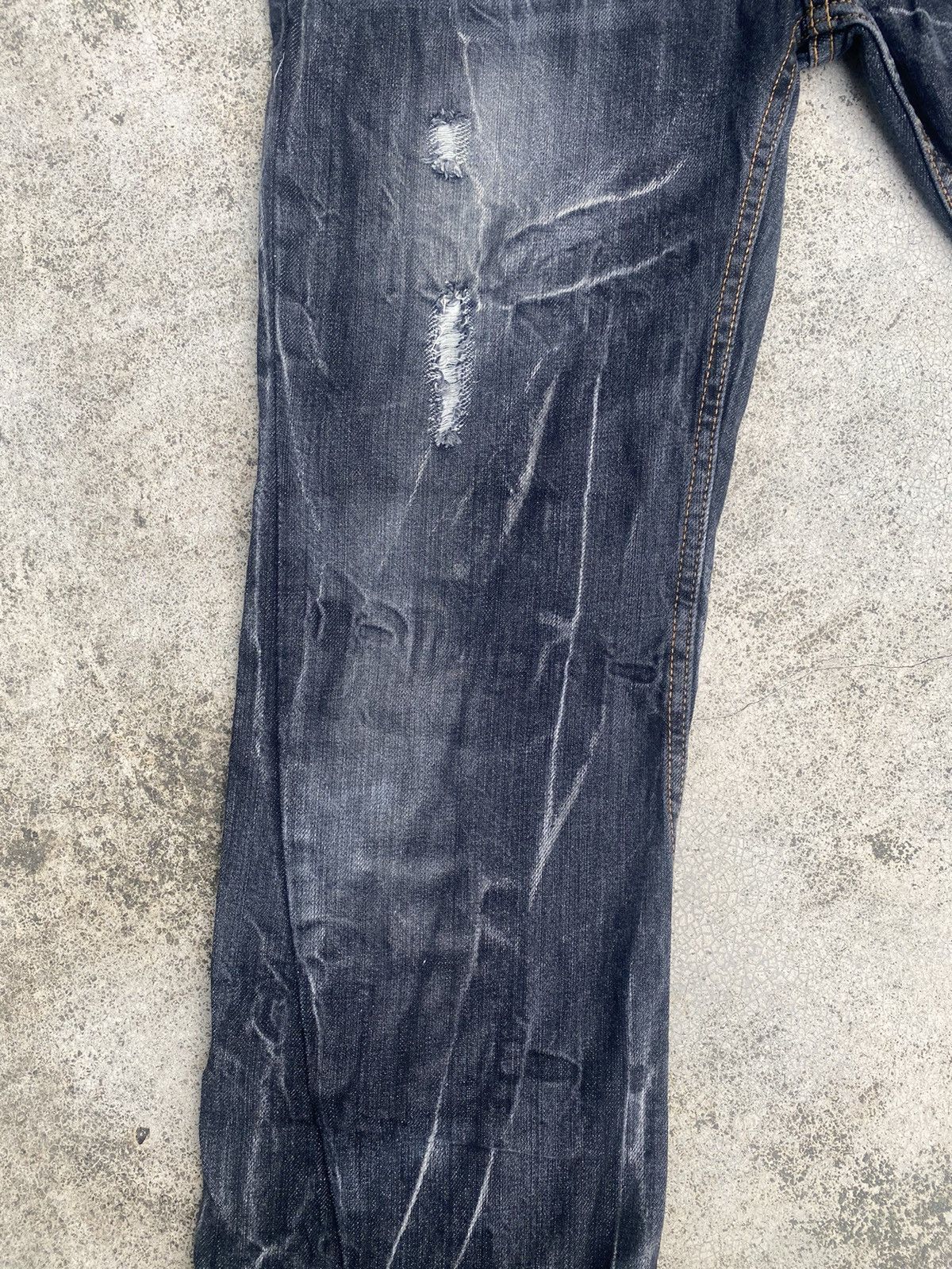 If Six Was Nine × Japanese Brand Flare Jeans Antful Distressed Clawmark Splash Size US 30 / EU 46 - 7 Thumbnail