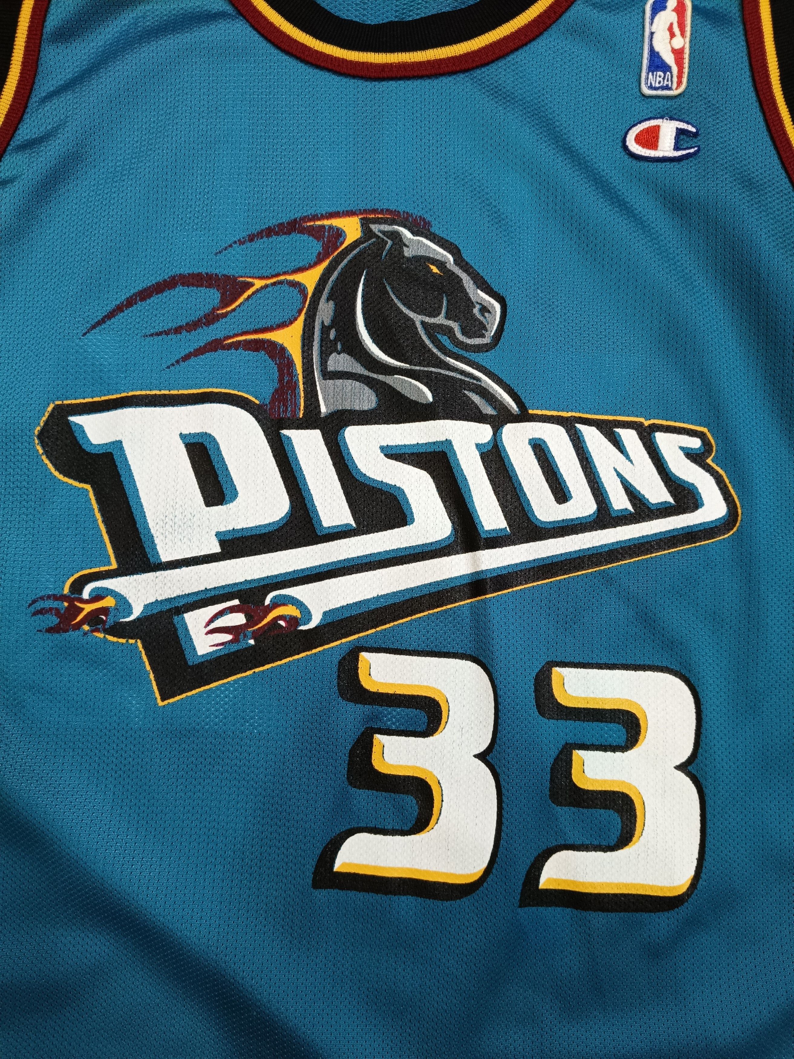 Champion Vintage Detroit Pistons Grant Hill NBA Jersey Size US L / EU 52-54 / 3 - 2 Thumbnail