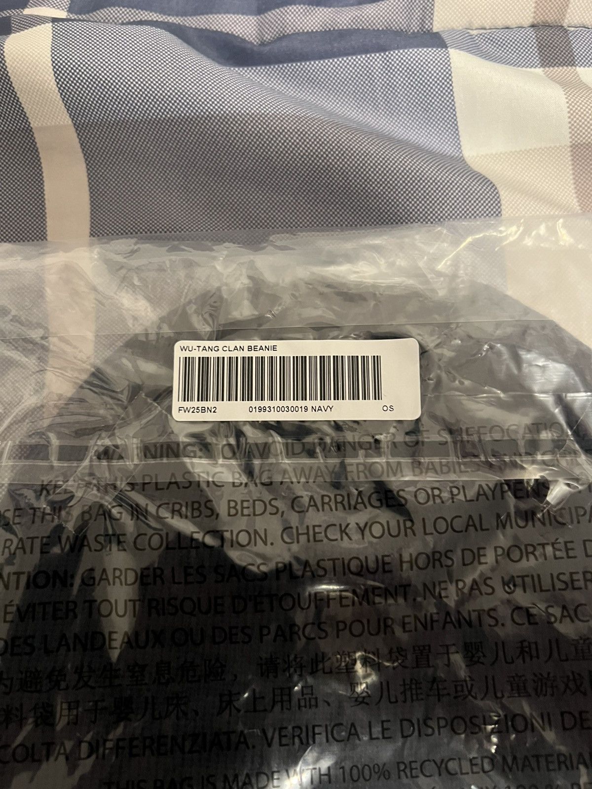 Supreme Supreme Wu Tang Clan Beanie Navy Size ONE SIZE - 3 Thumbnail