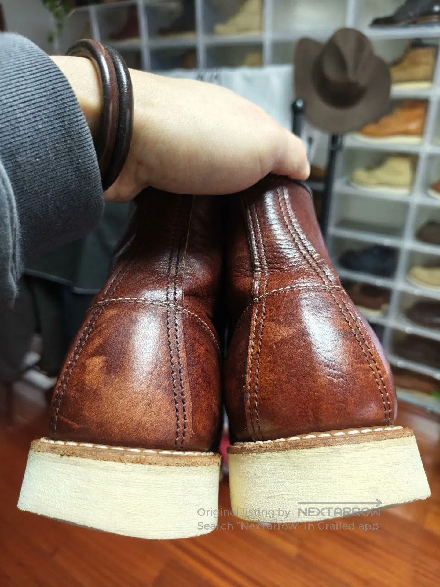 Red Wing Red Wing 8138 Lychee Grain. Size US 9 / EU 42 - 7 Thumbnail